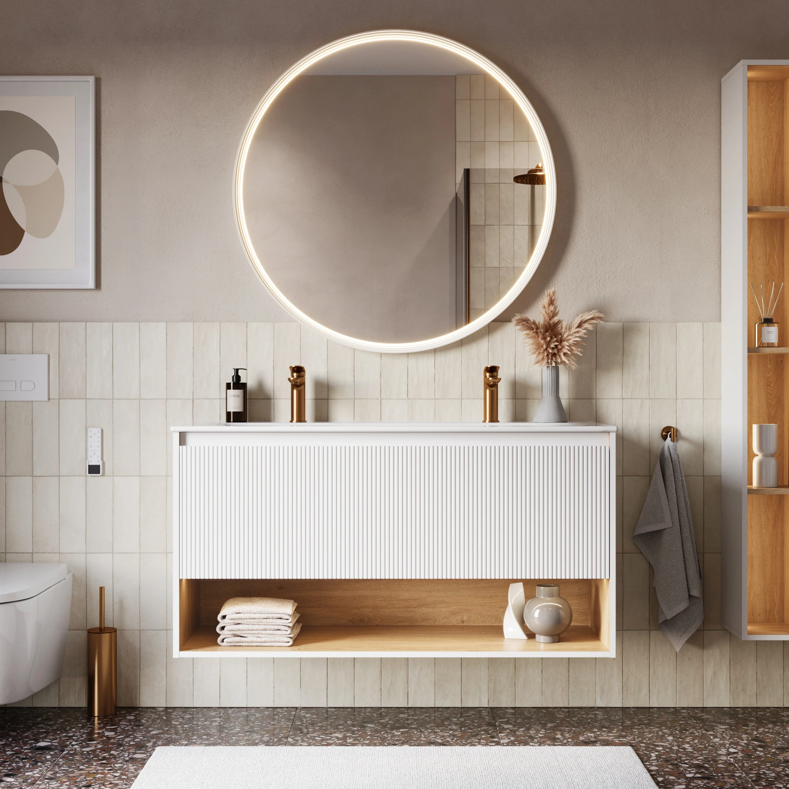 Bademøbel sæt BELDIVO 120 cm - Image 73