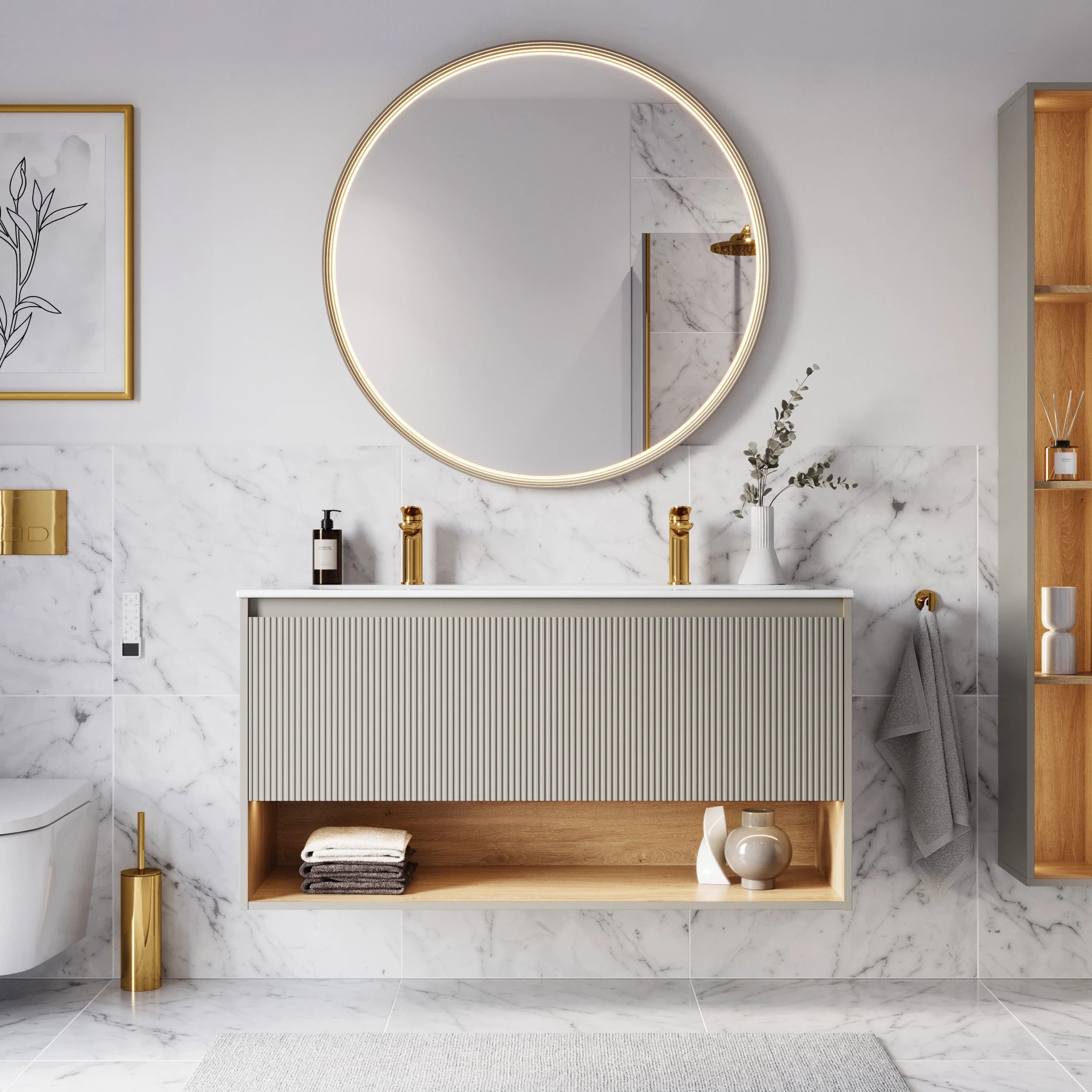 Bademøbel sæt BELDIVO 120 cm - Image 75