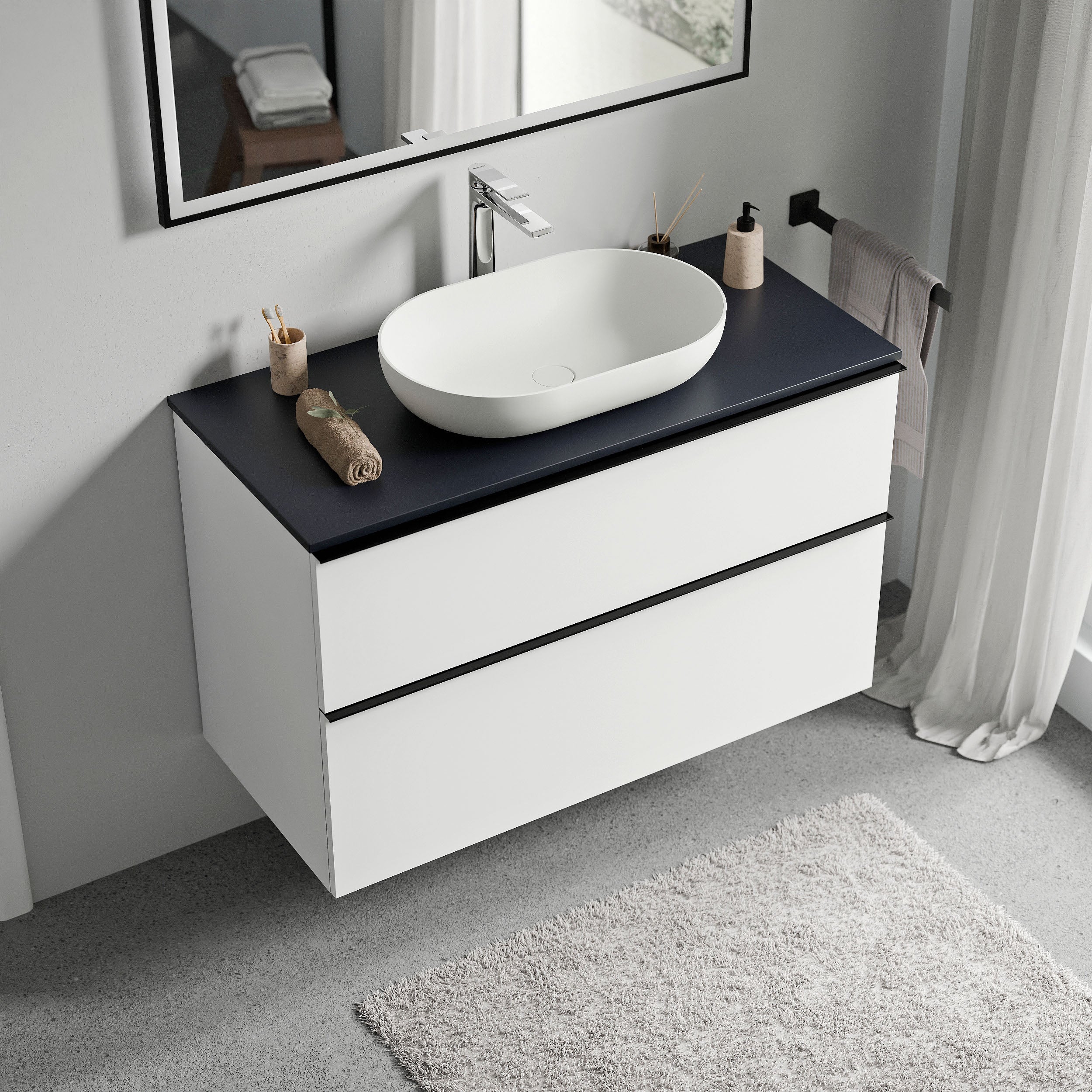 Badeværelsesmøbel underskab LAVOA 100 cm - Image 46
