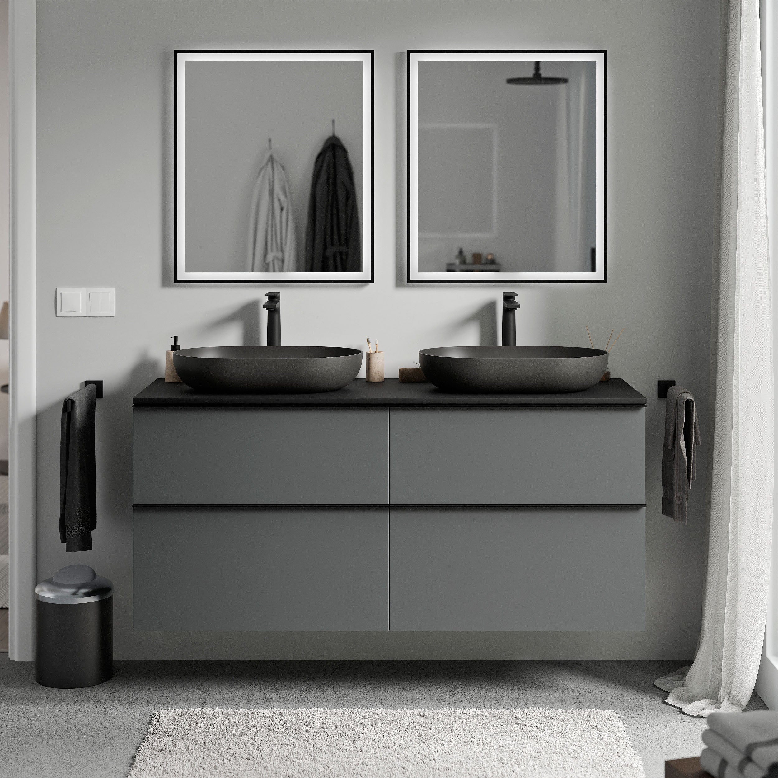 Badeværelsesmøbel underskab LAVOA 120 cm - Image 10