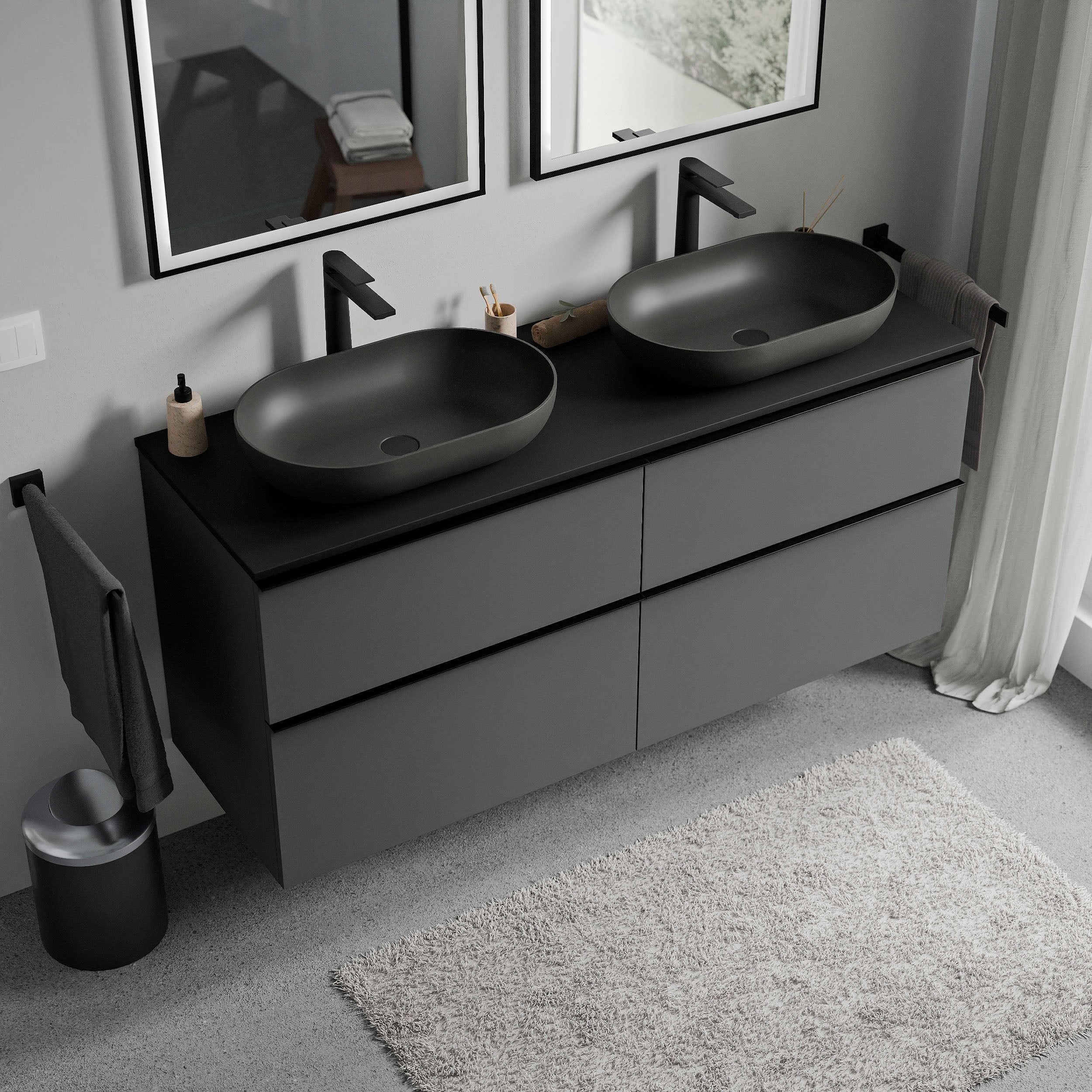 Badeværelsesmøbel underskab LAVOA 120 cm - Image 11