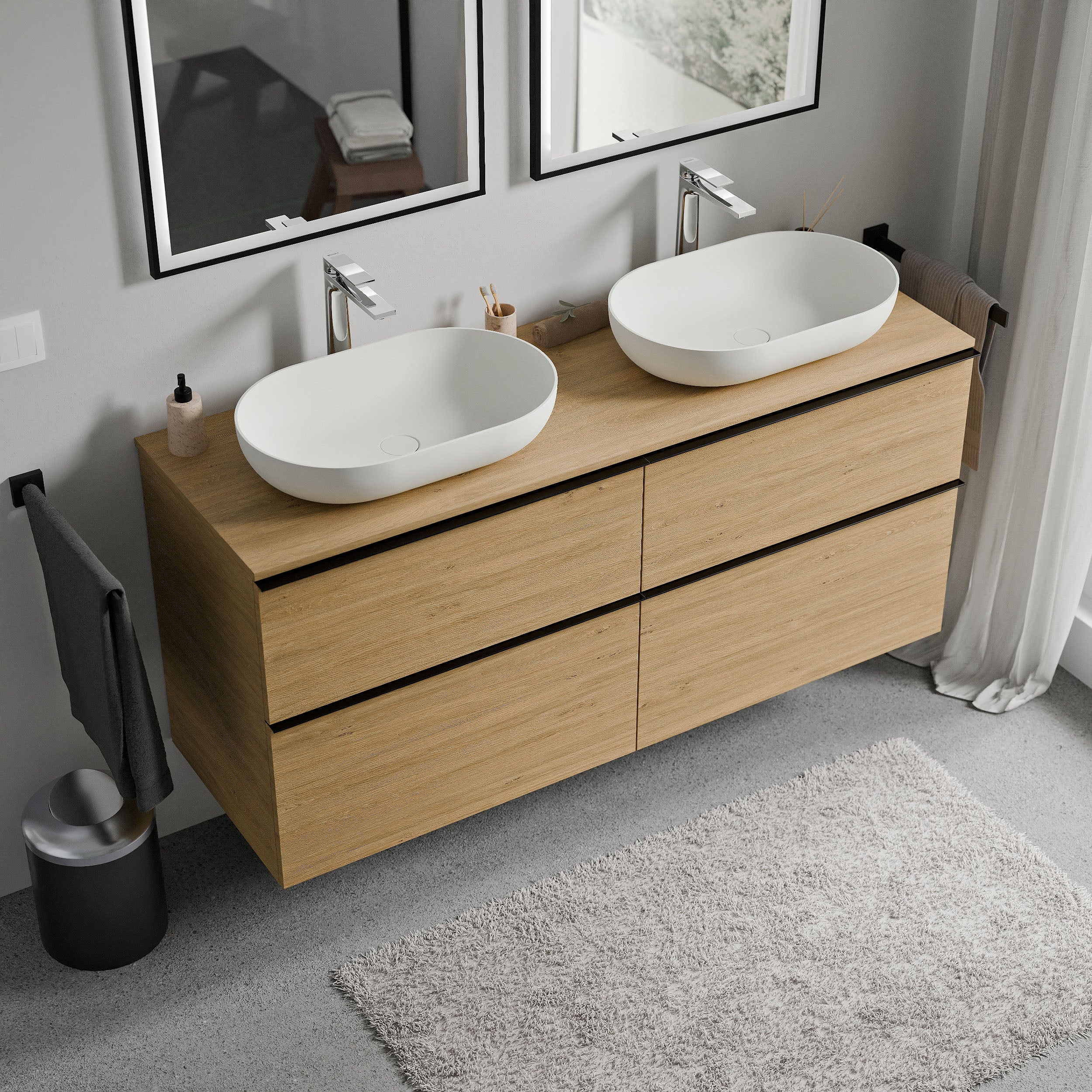 Badeværelsesmøbel underskab LAVOA 120 cm - Image 23
