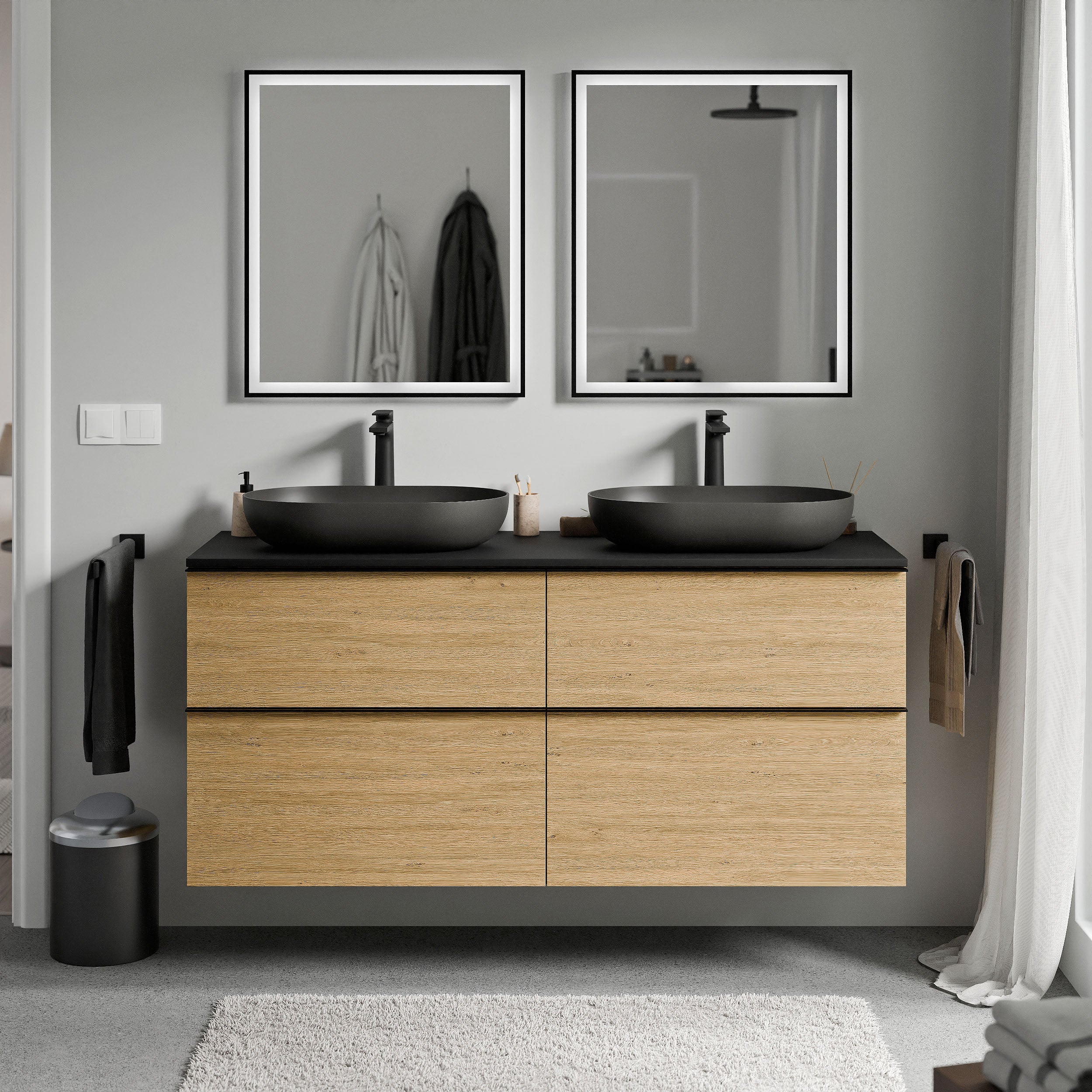 Badeværelsesmøbel underskab LAVOA 120 cm - Image 28