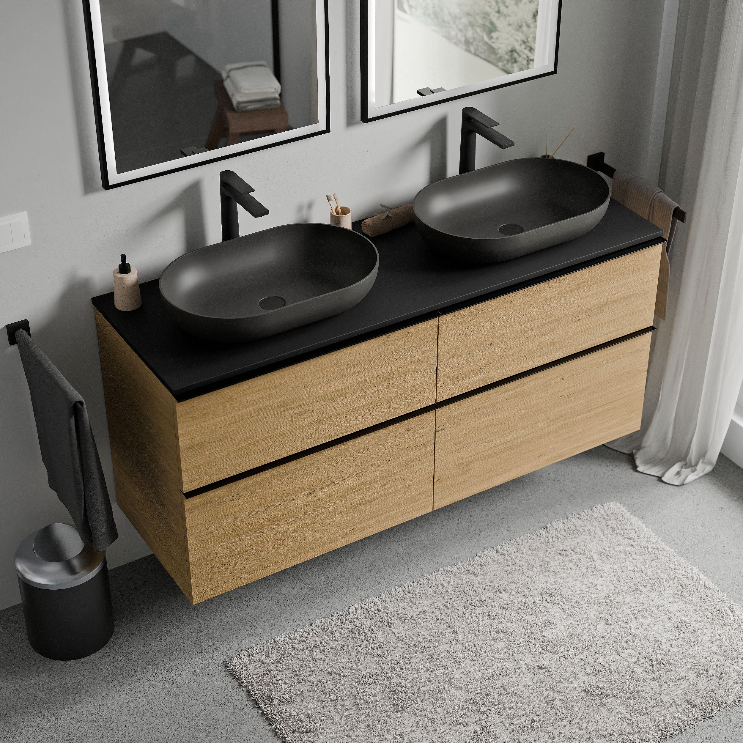 Badeværelsesmøbel underskab LAVOA 120 cm - Image 29
