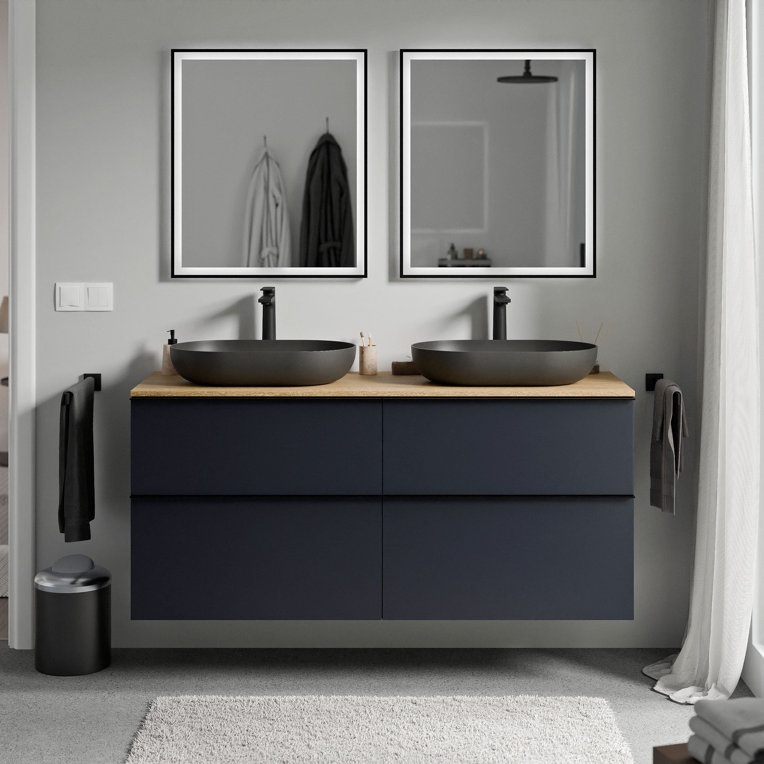 Badeværelsesmøbel underskab LAVOA 120 cm - Image 40