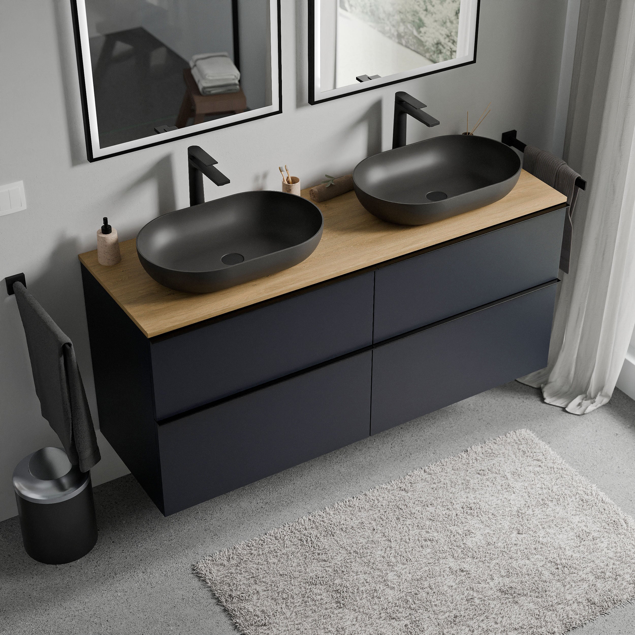 Badeværelsesmøbel underskab LAVOA 120 cm - Image 41