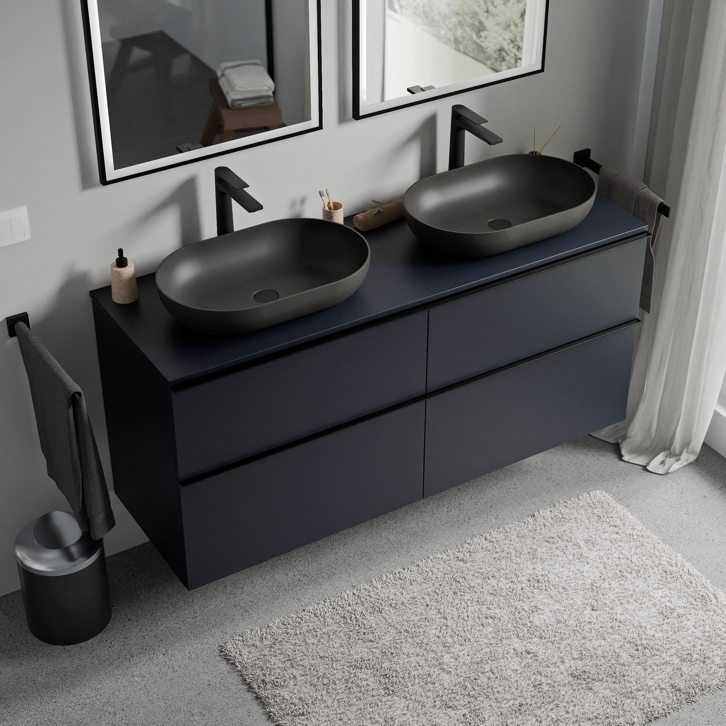 Badeværelsesmøbel underskab LAVOA 120 cm - Image 44