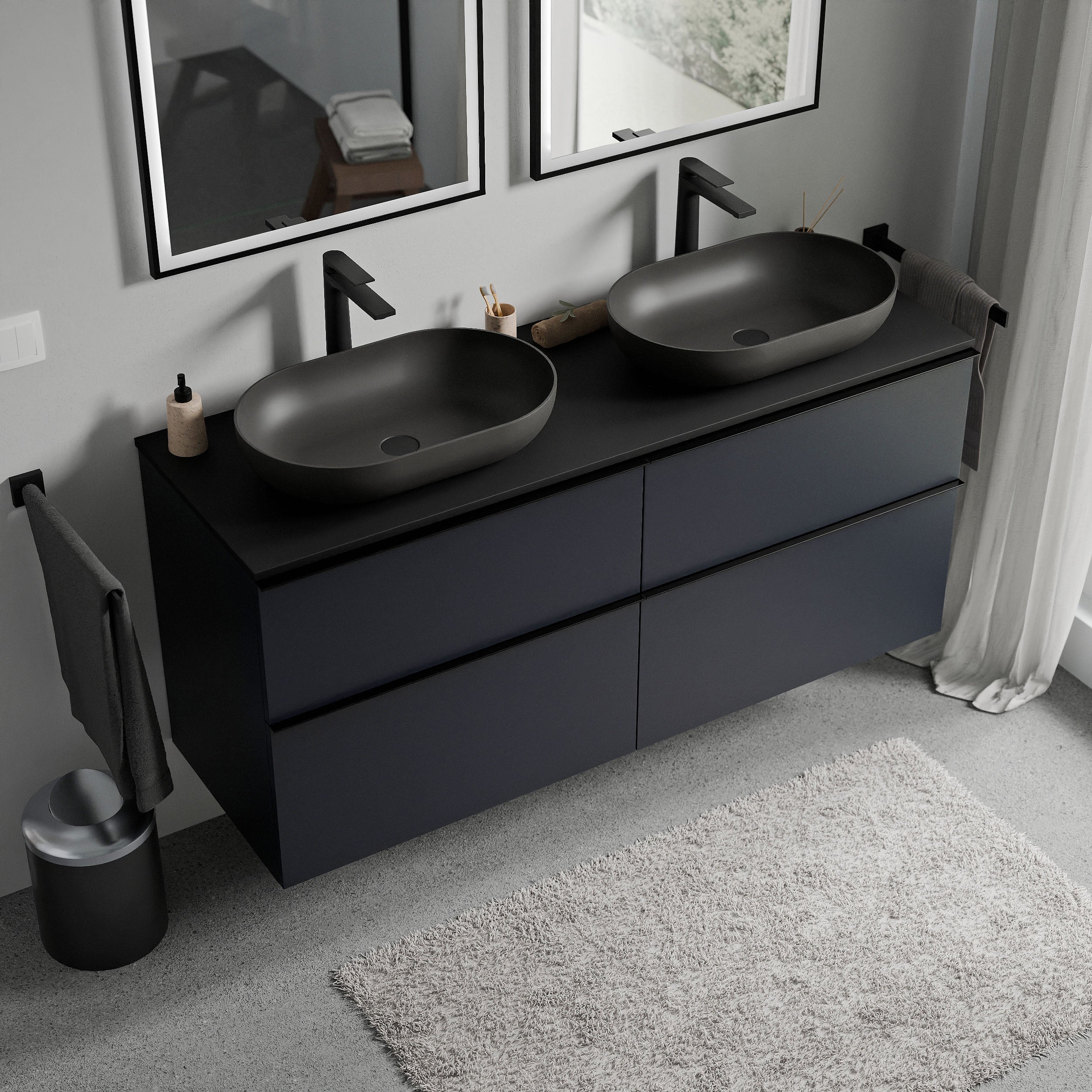 Badeværelsesmøbel underskab LAVOA 120 cm - Image 47