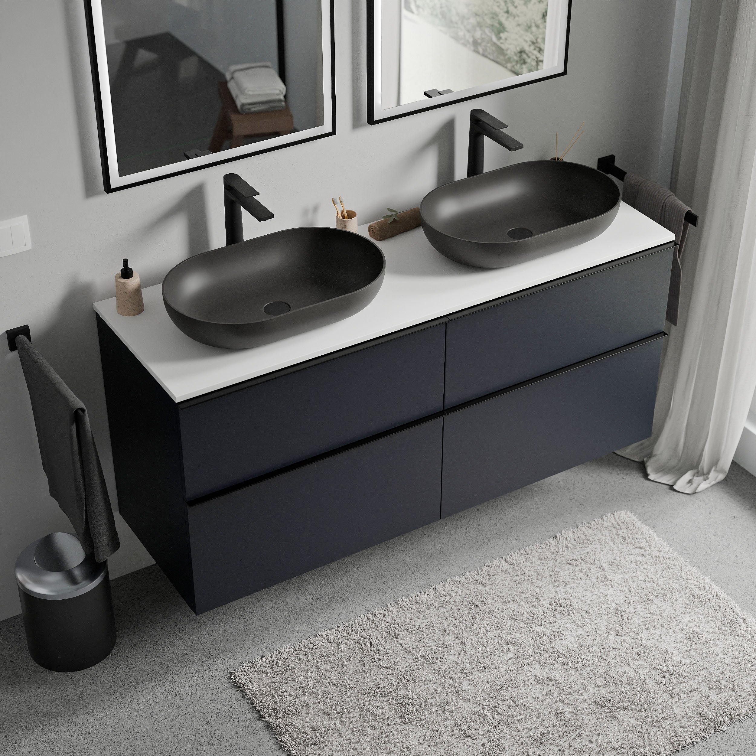 Badeværelsesmøbel underskab LAVOA 120 cm - Image 50