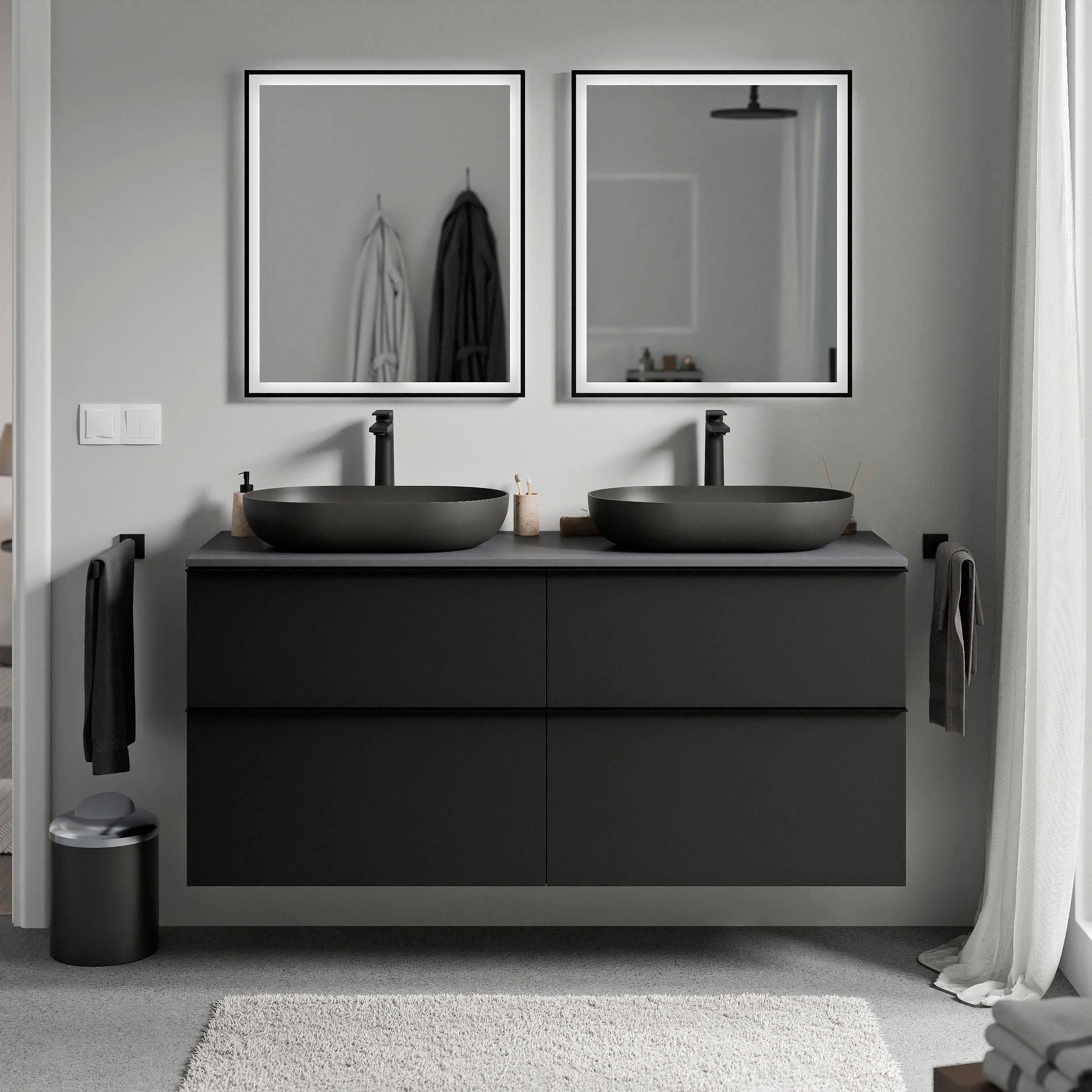 Badeværelsesmøbel underskab LAVOA 120 cm - Image 55