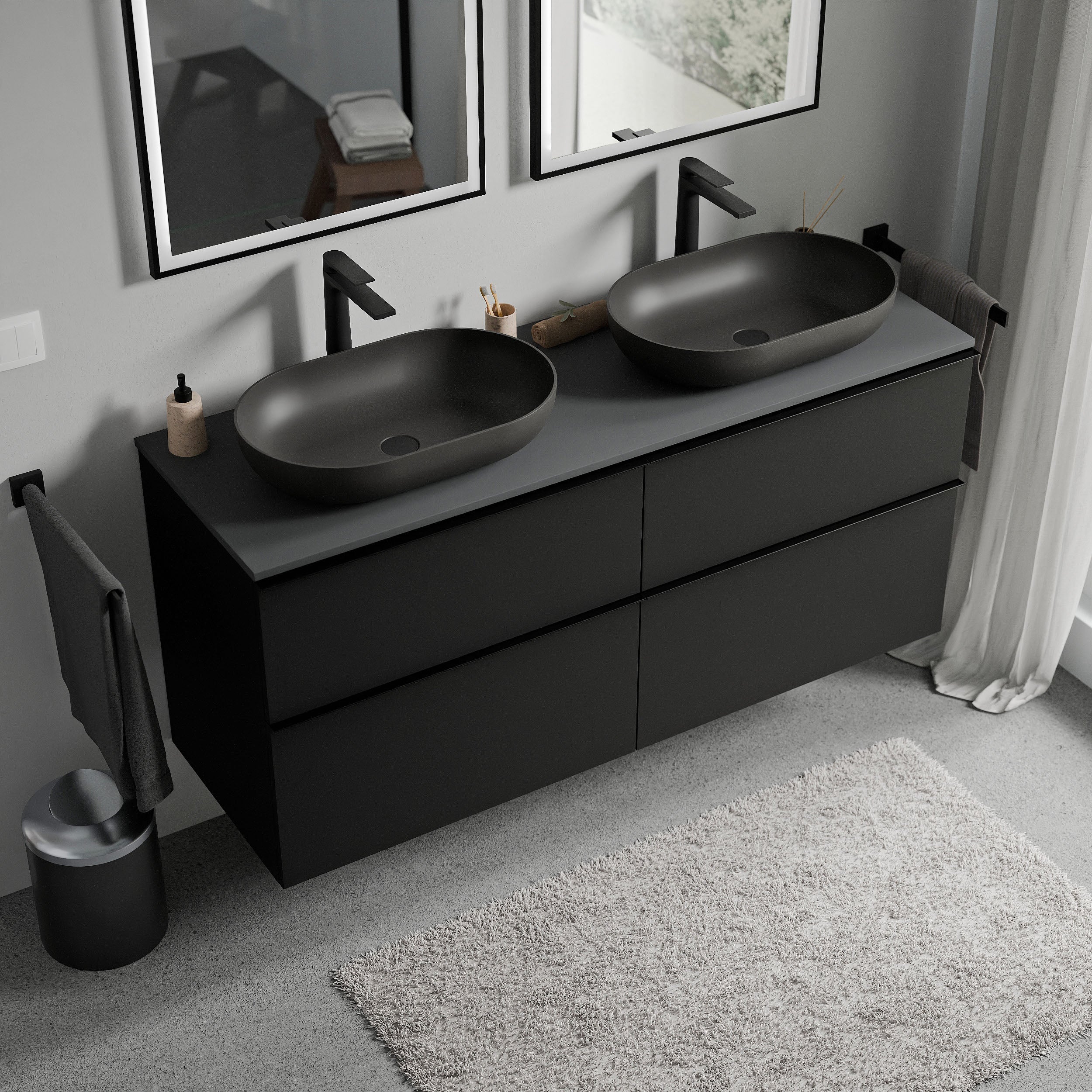 Badeværelsesmøbel underskab LAVOA 120 cm - Image 56