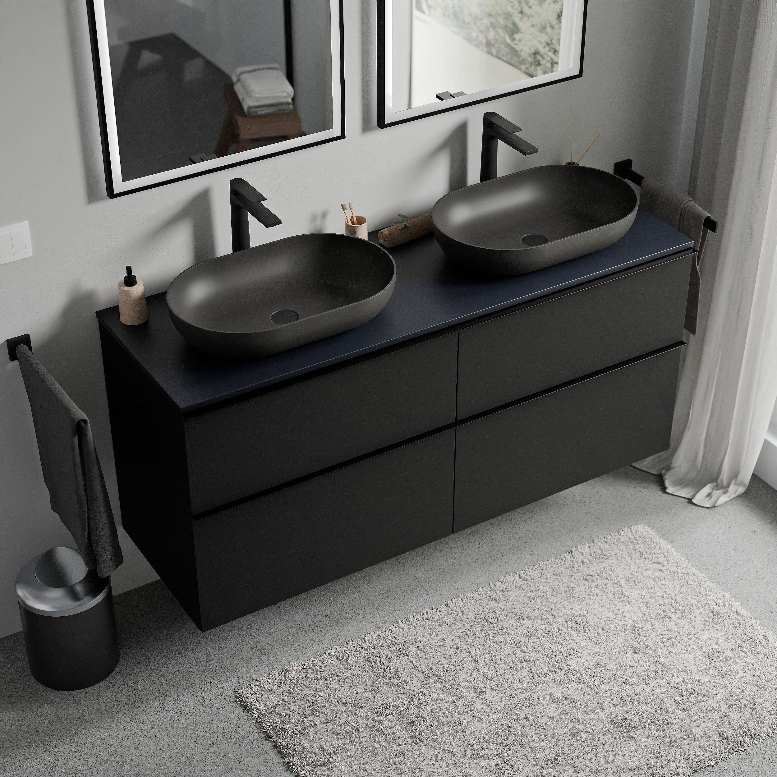 Badeværelsesmøbel underskab LAVOA 120 cm - Image 62