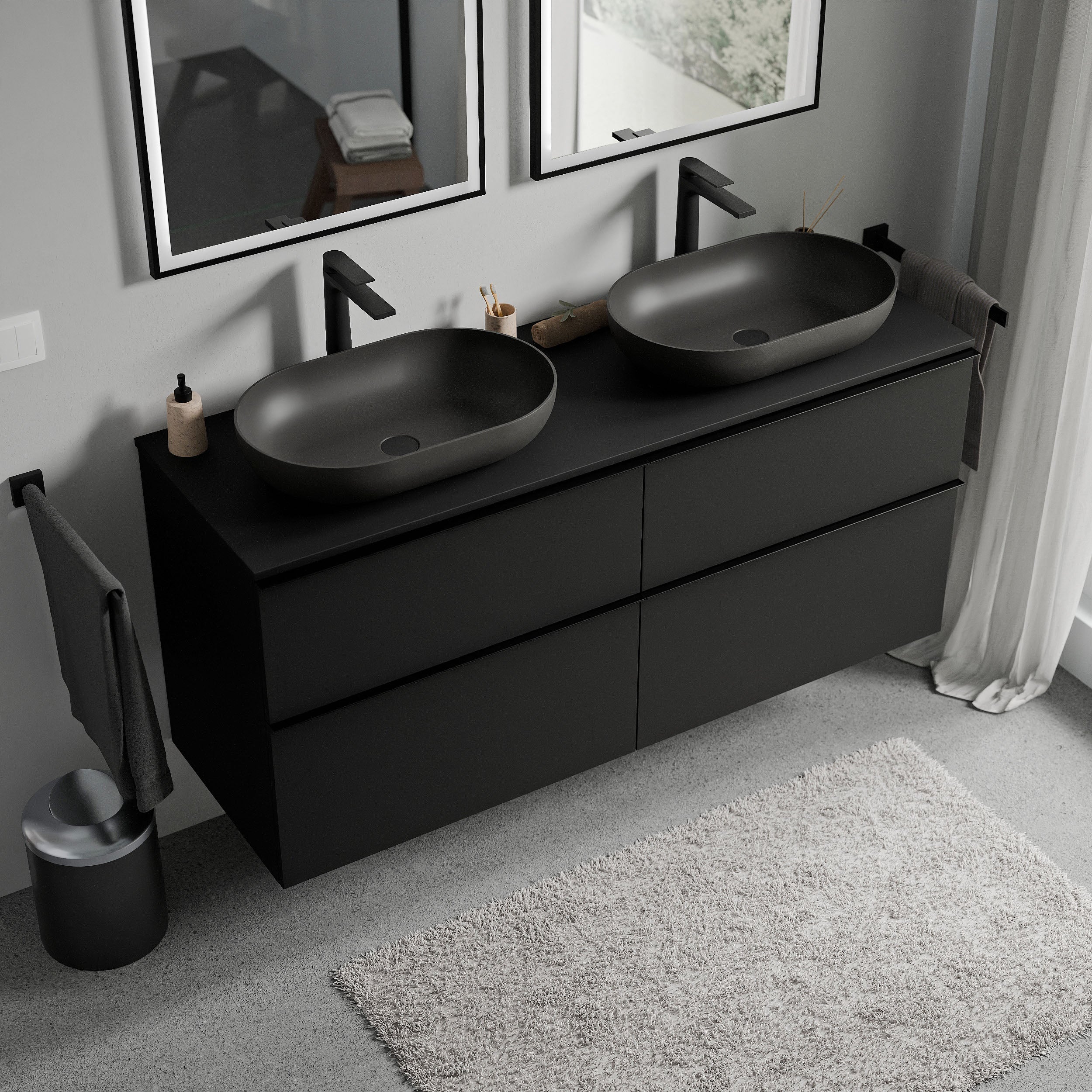 Badeværelsesmøbel underskab LAVOA 120 cm - Image 65