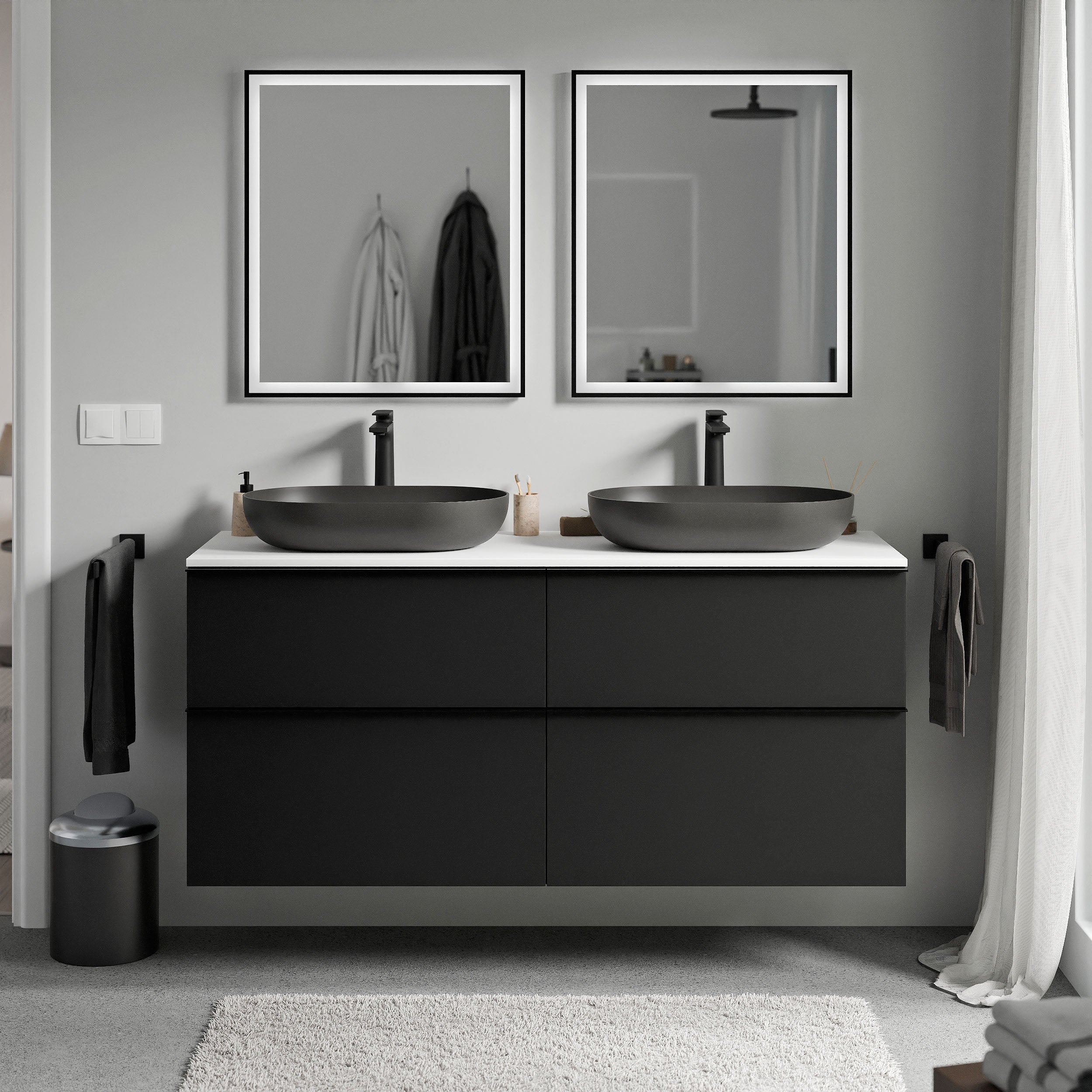 Badeværelsesmøbel underskab LAVOA 120 cm - Image 67