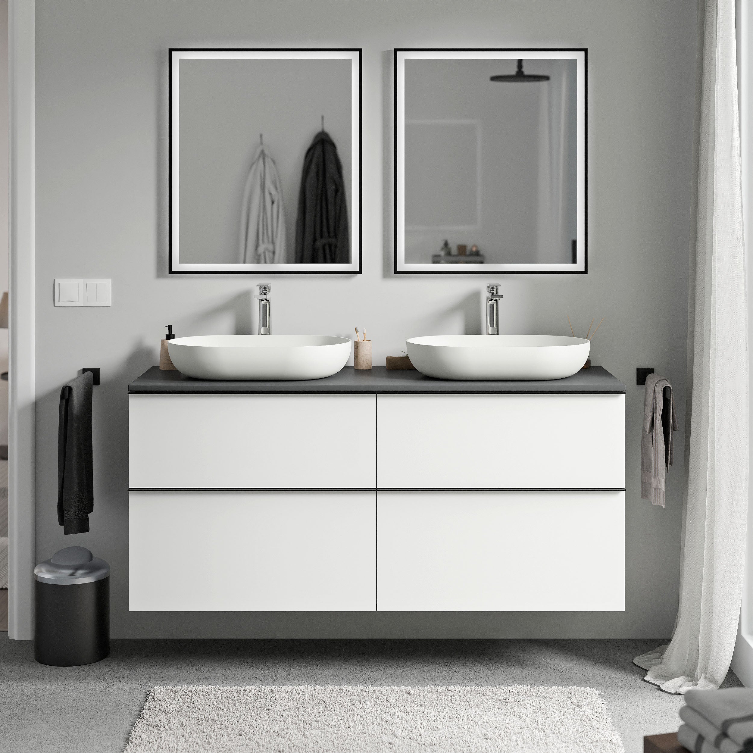 Badeværelsesmøbel underskab LAVOA 120 cm - Image 73
