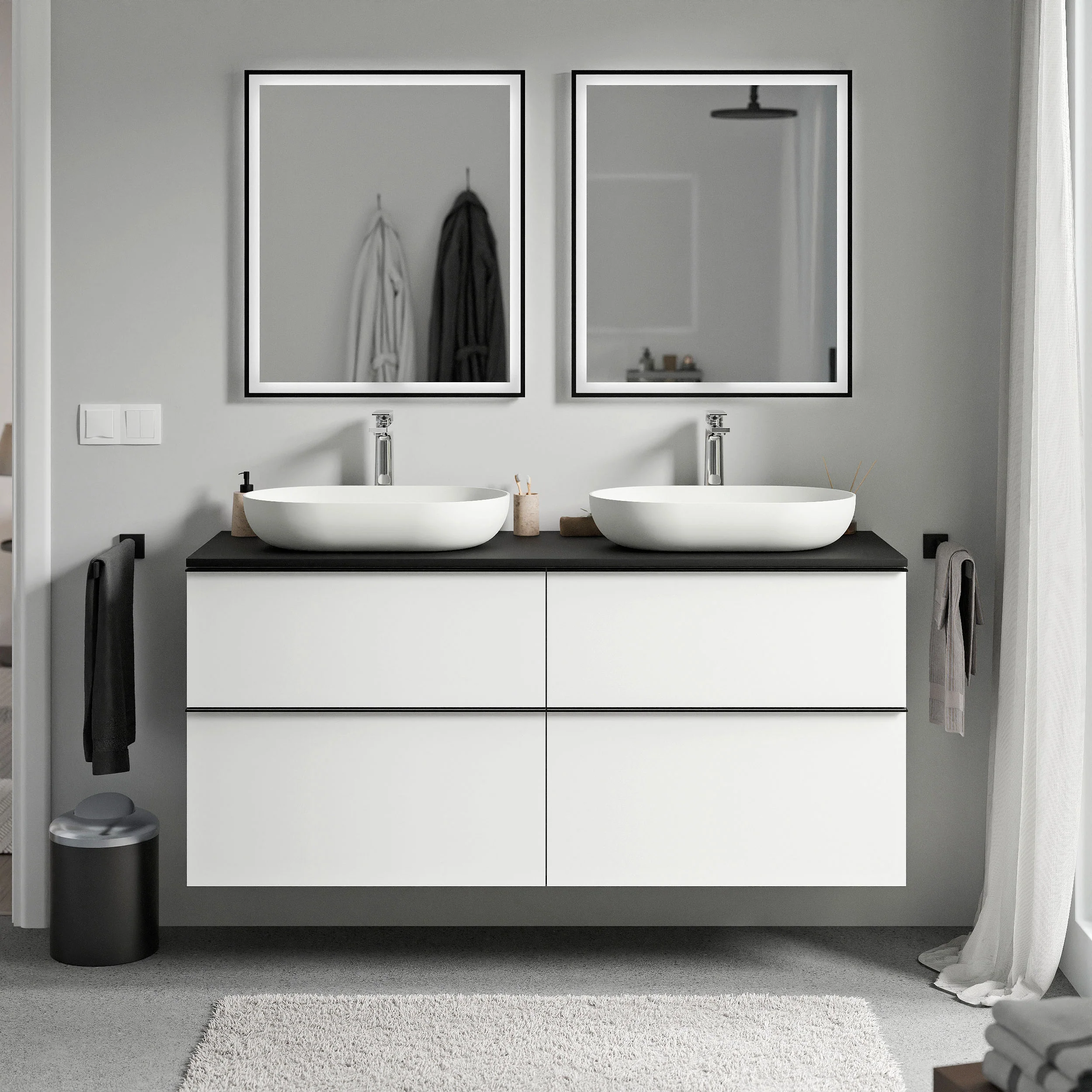 Badeværelsesmøbel underskab LAVOA 120 cm - Image 82