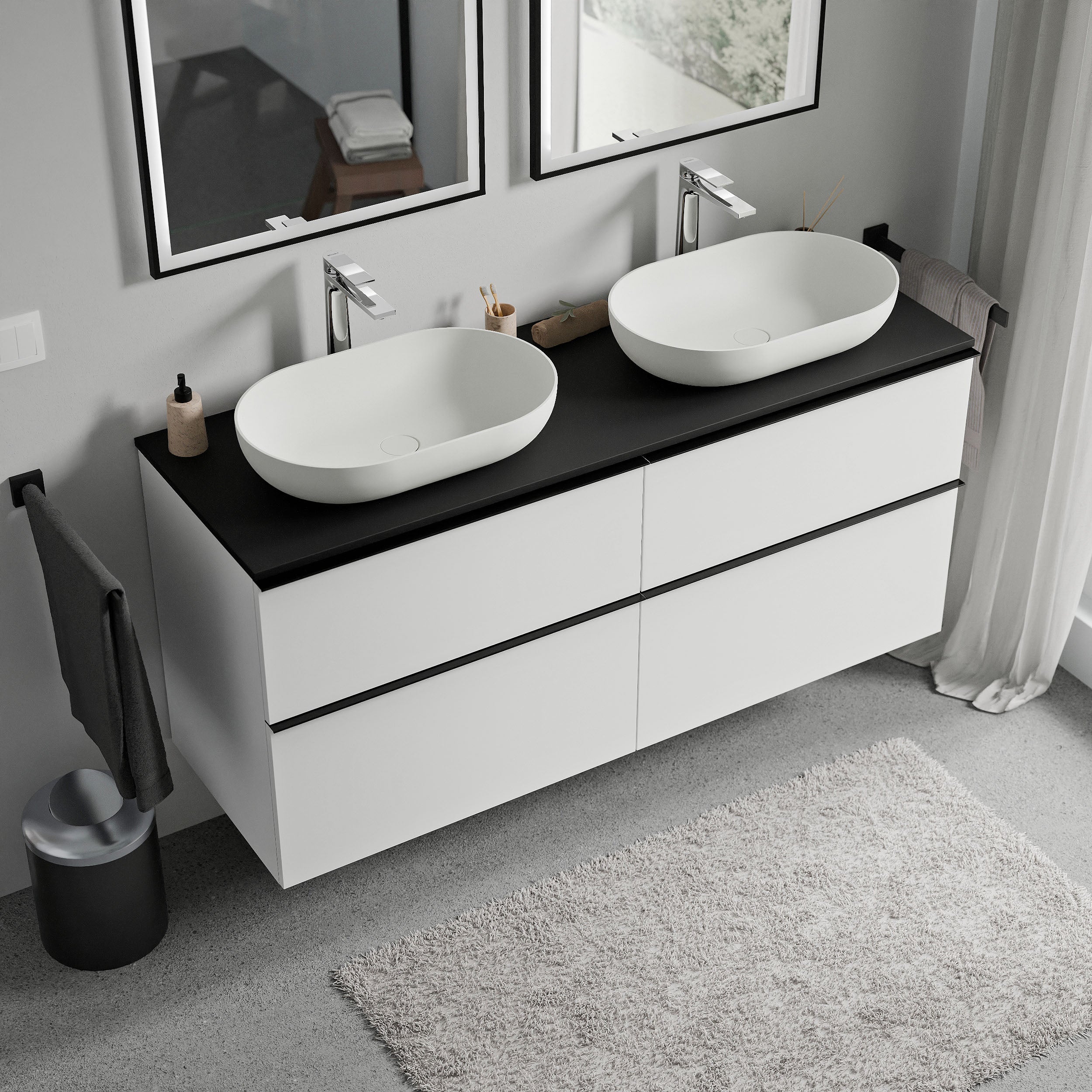 Badeværelsesmøbel underskab LAVOA 120 cm - Image 83