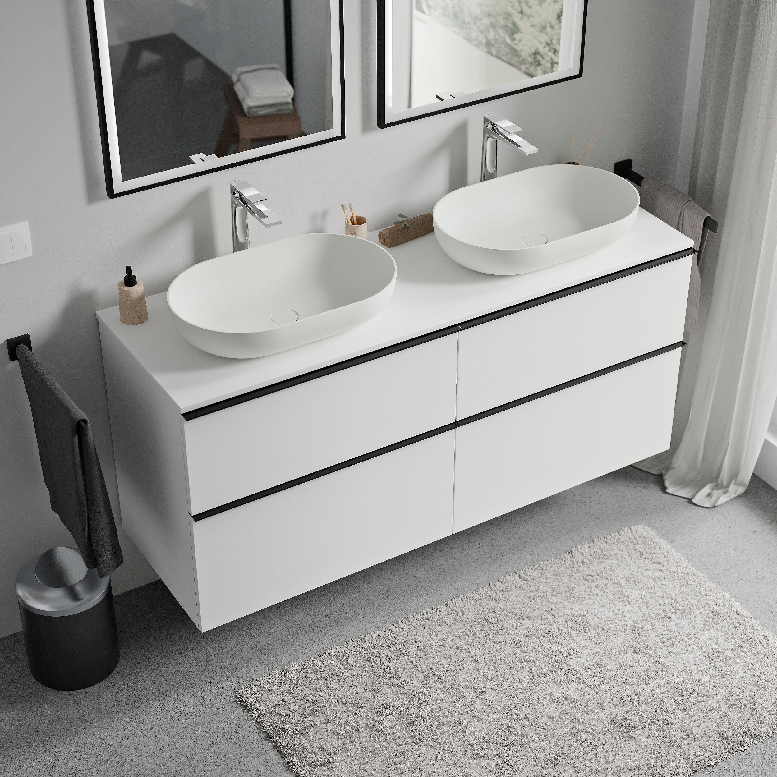 Badeværelsesmøbel underskab LAVOA 120 cm - Image 86