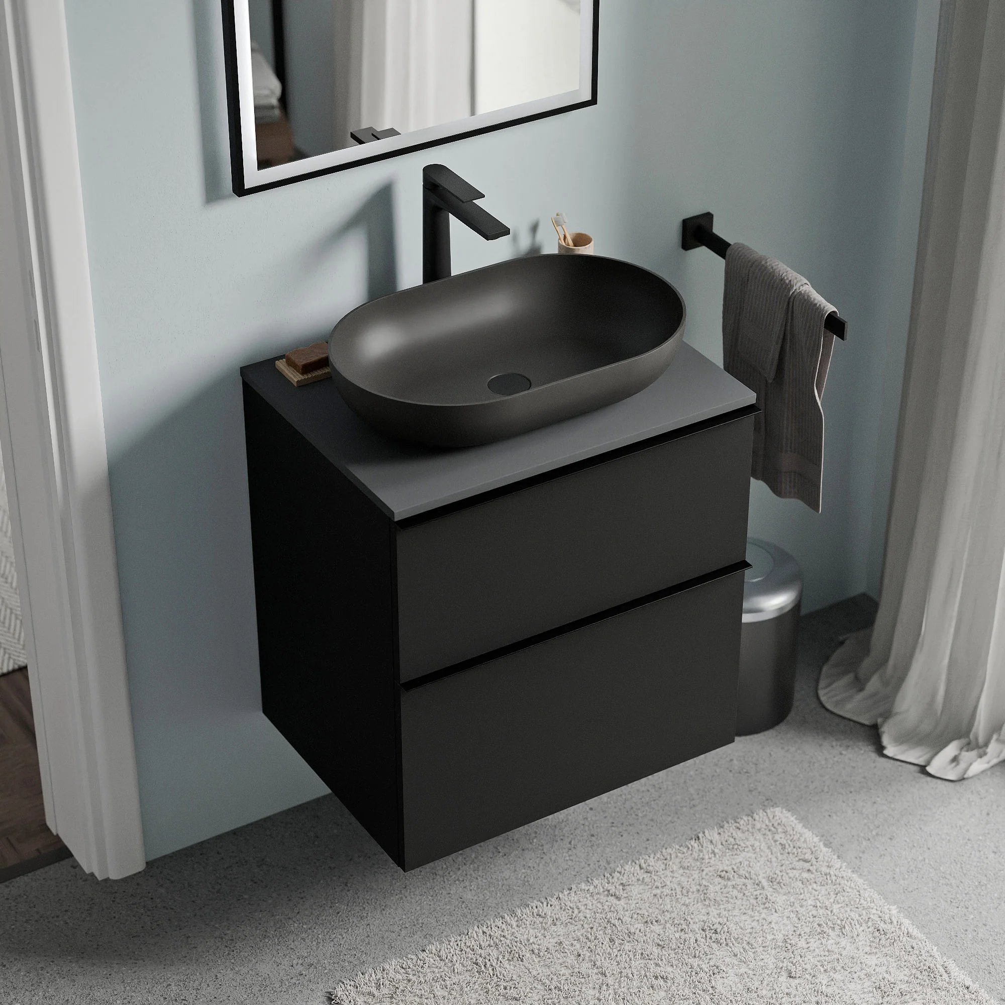 Badeværelsesmøbel underskab LAVOA 60cm - Image 32
