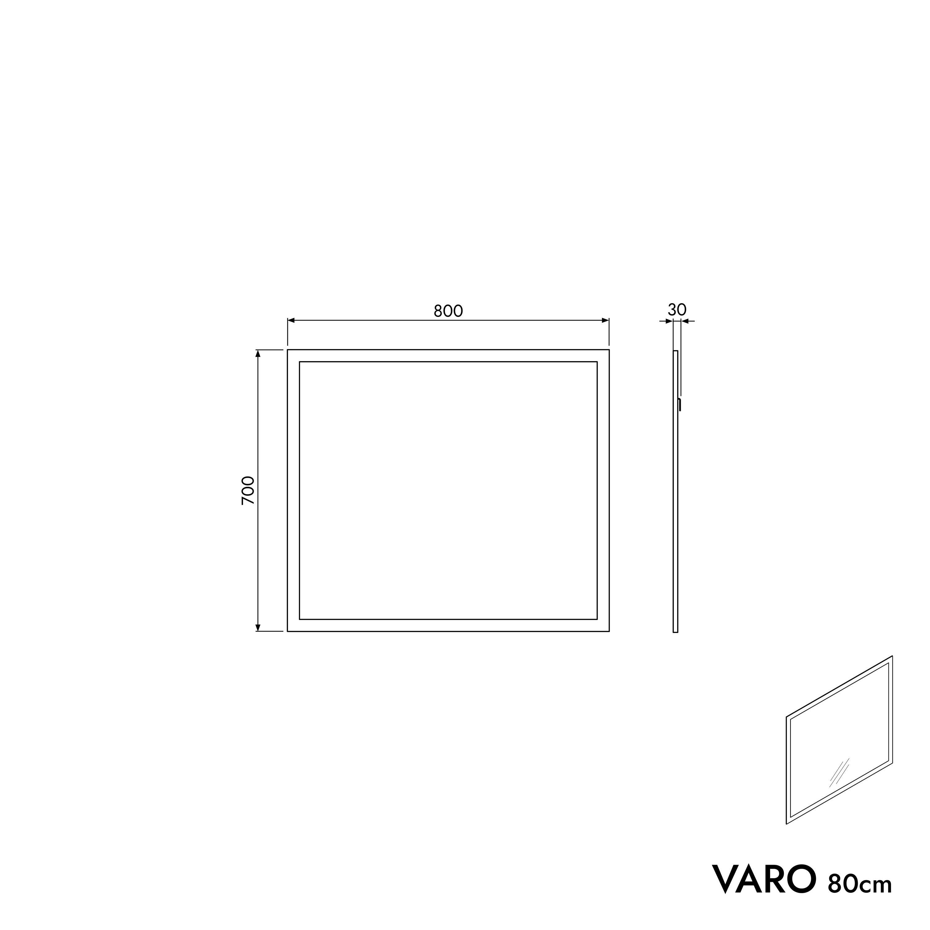 Badmøbelsæt VIREO 80 - Image 61