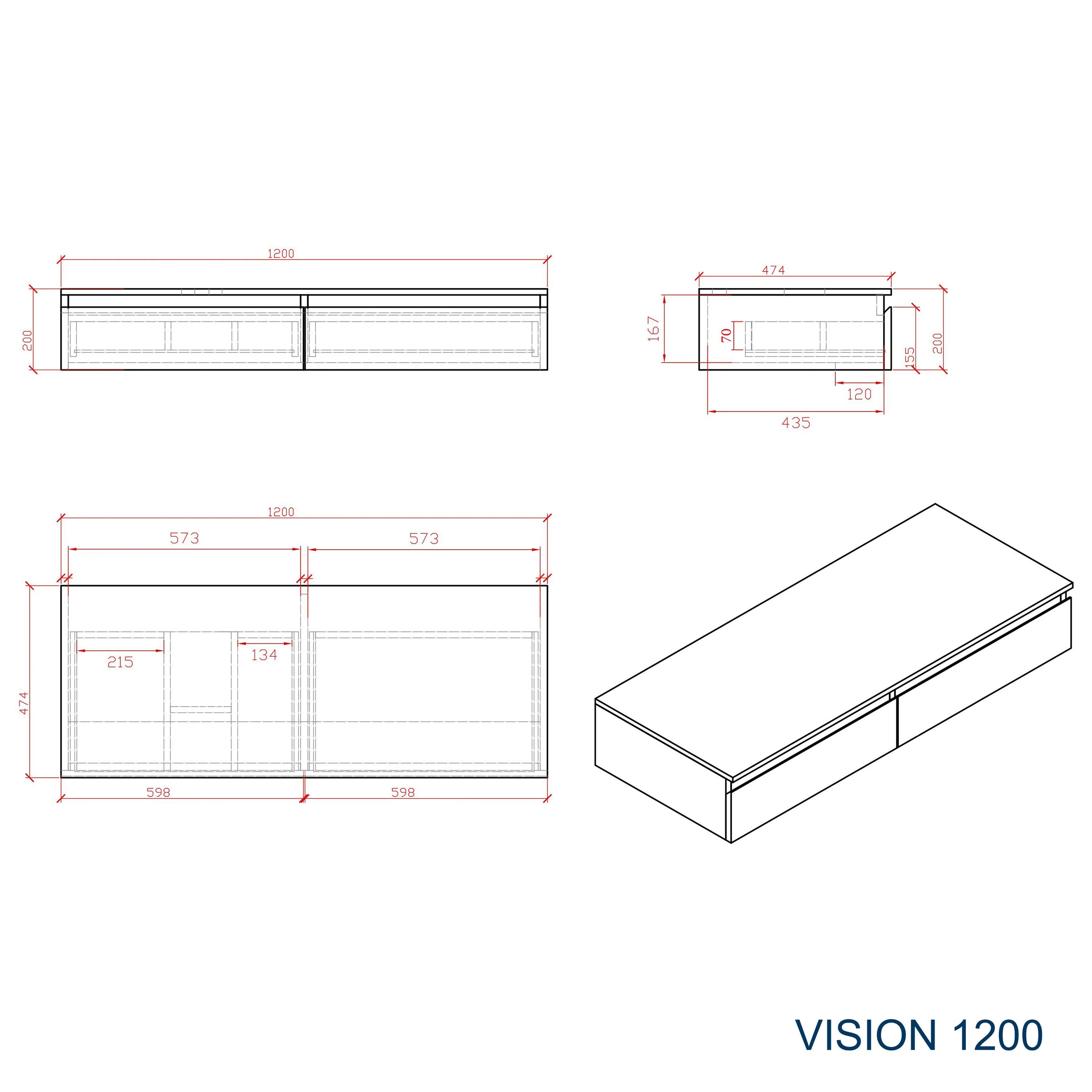 Badeværelsesmøbler Vision 1200 - Image 5