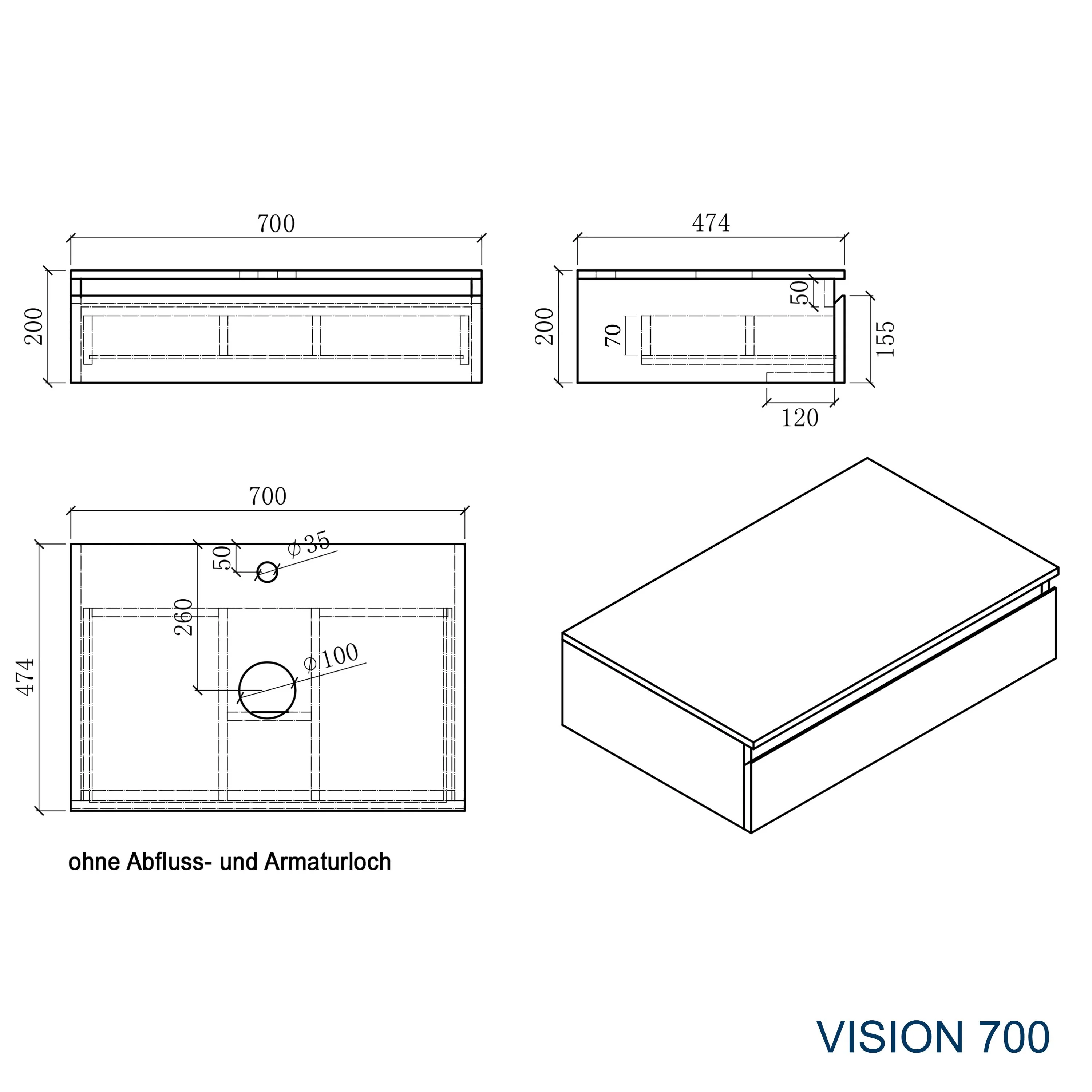 Badeværelsesmøbler Vision 700 - Image 4