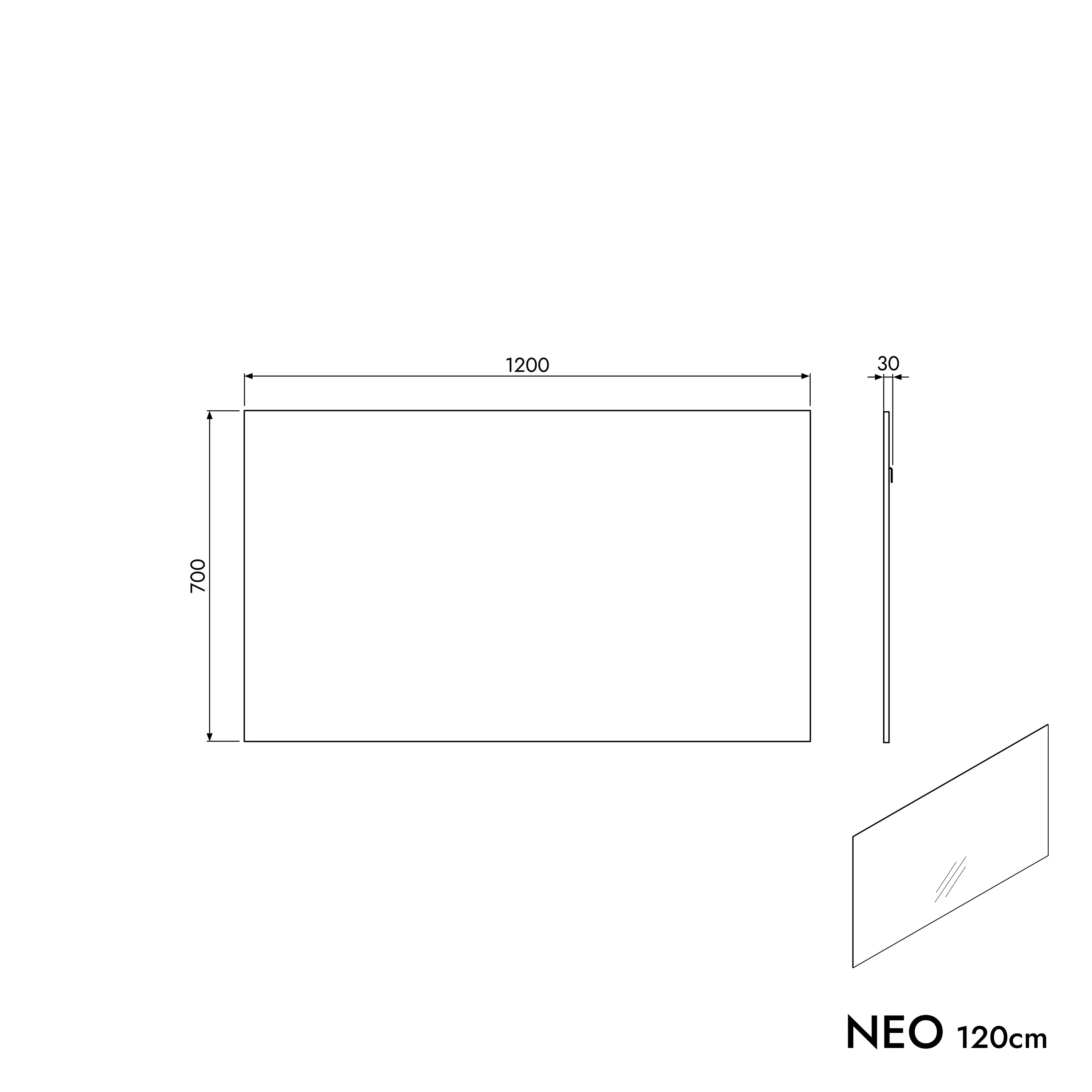 Badeværelsesmøbelsæt AVA 120 cm med håndvask - Image 46