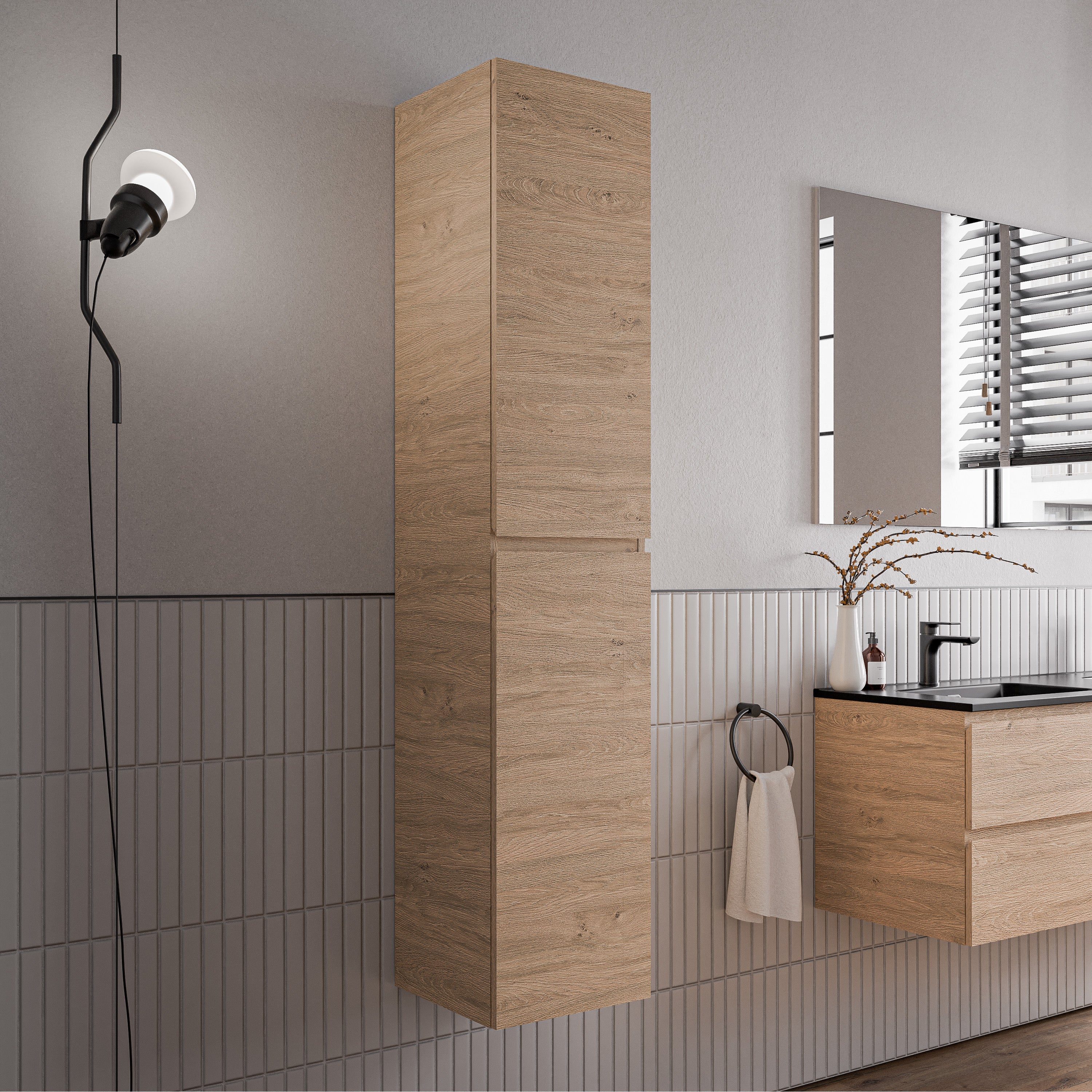 Bademøbelsæt AVA 80 cm med håndvask - Image 7