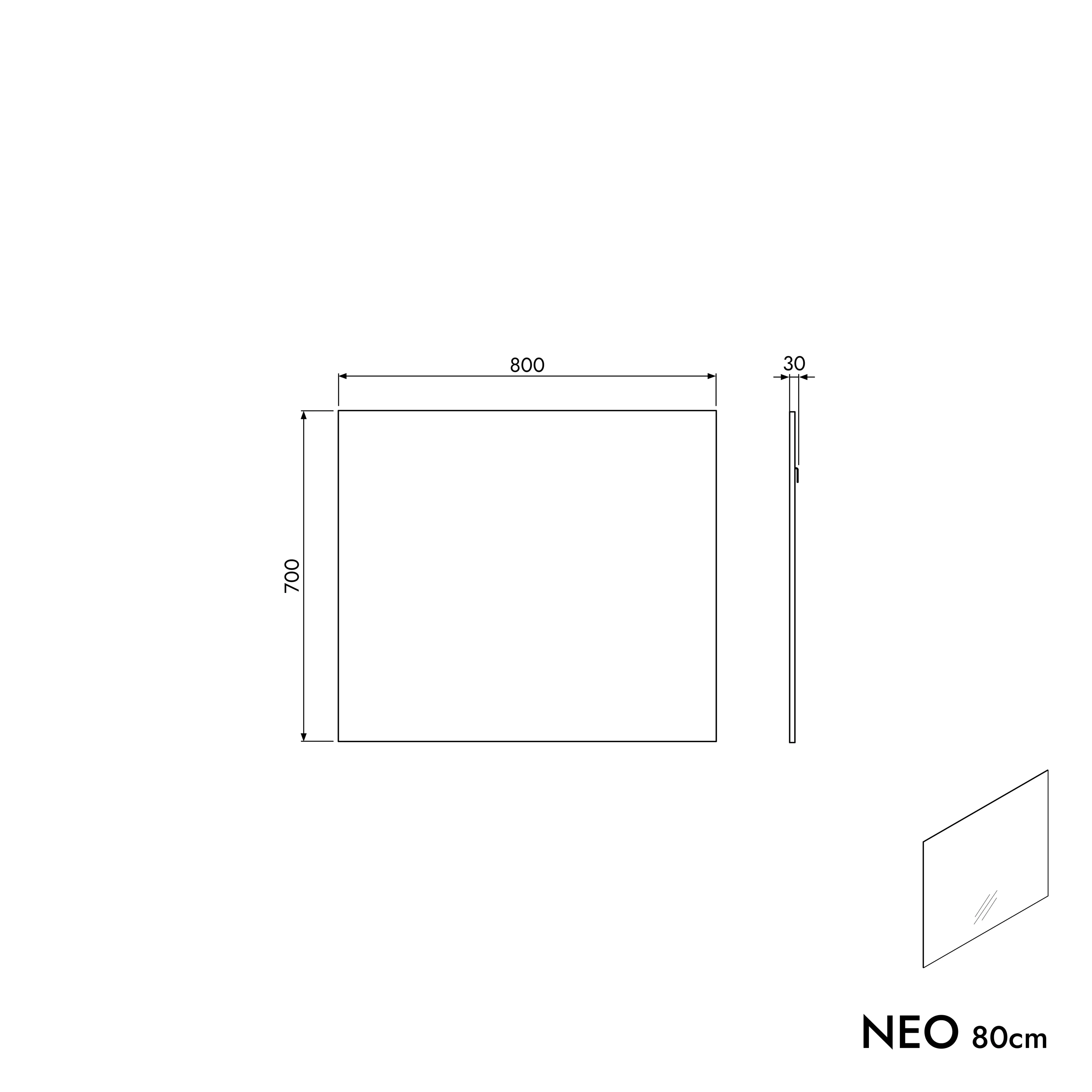 Badspejl NEO kantet - Image 20