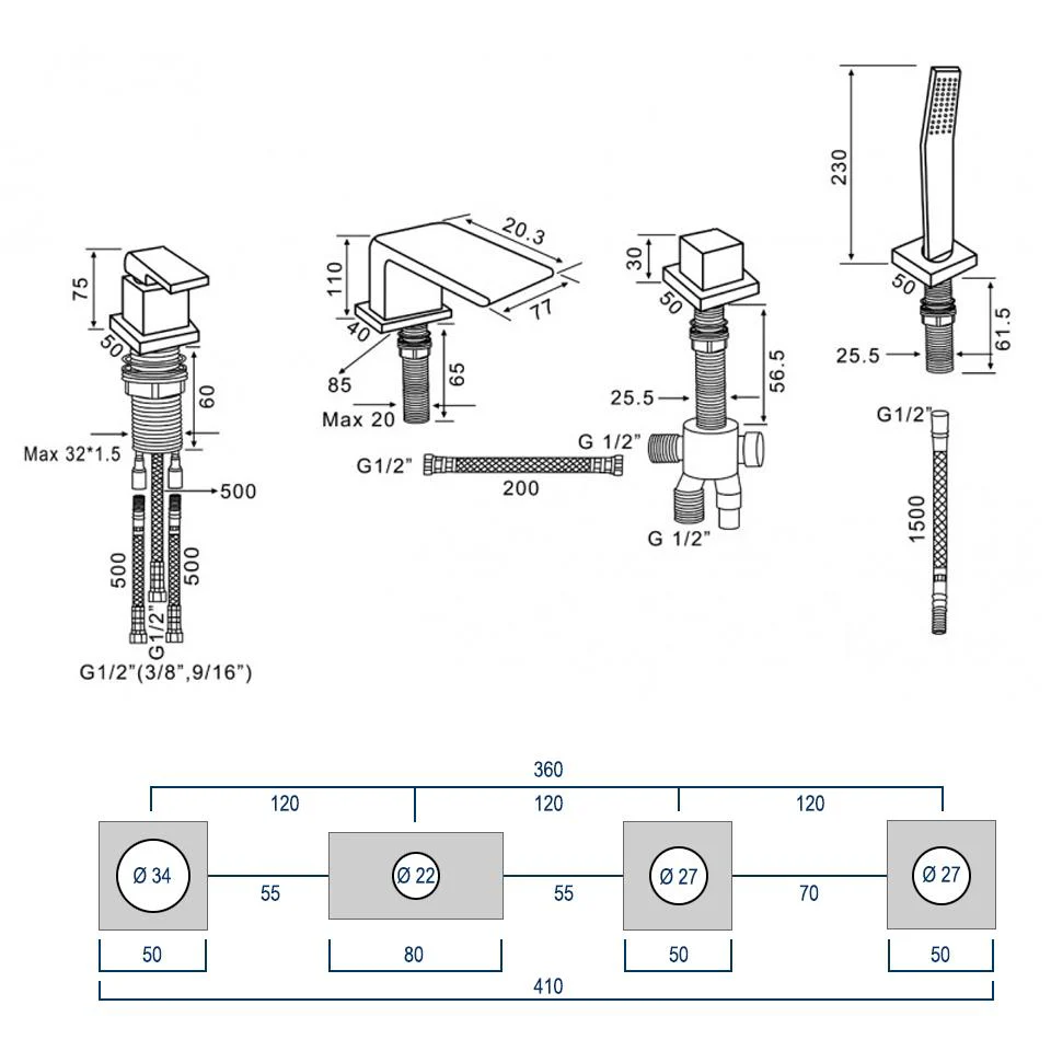 Badekarsarmatur 6080B - Image 10