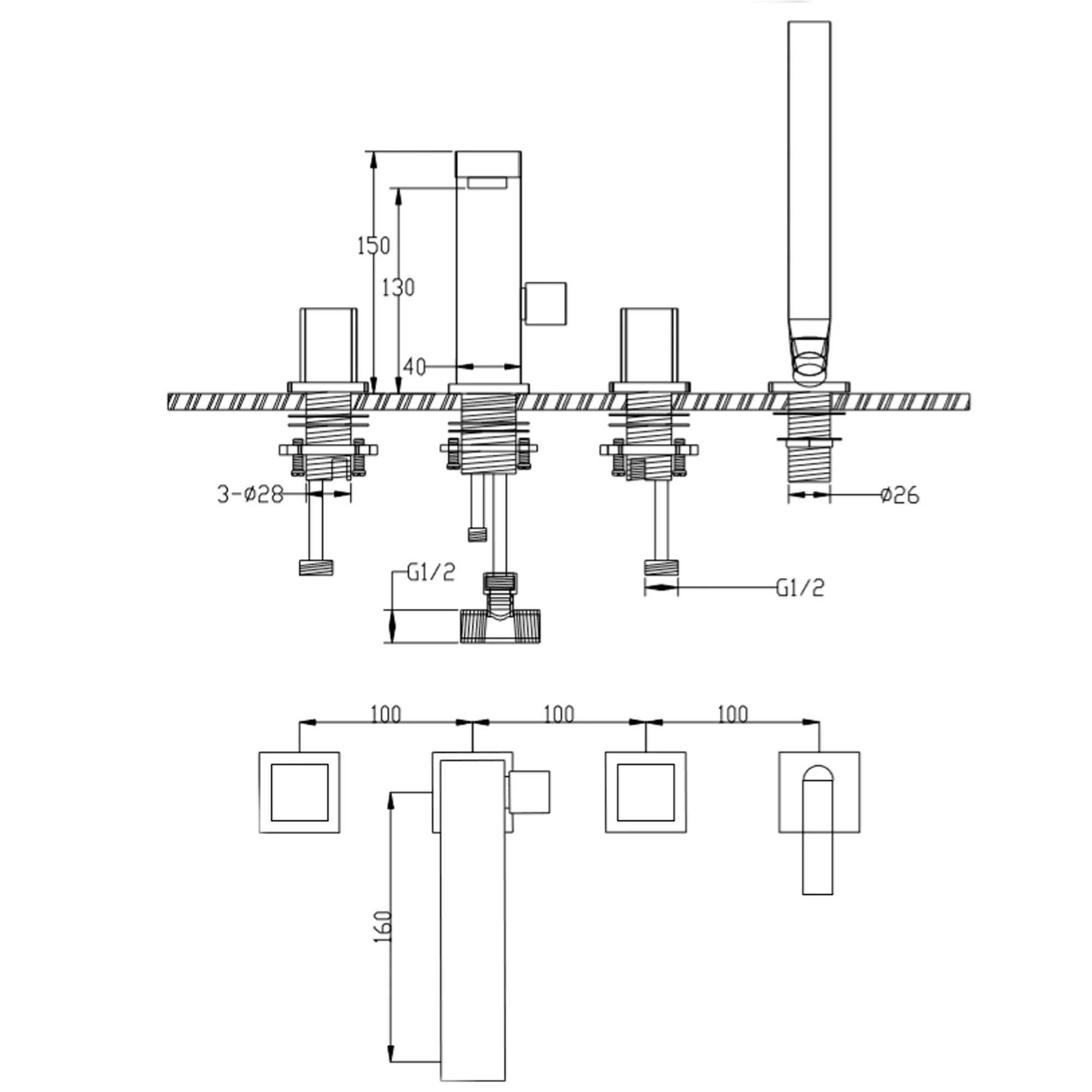 Badekarsarmatur 6081B - Image 7