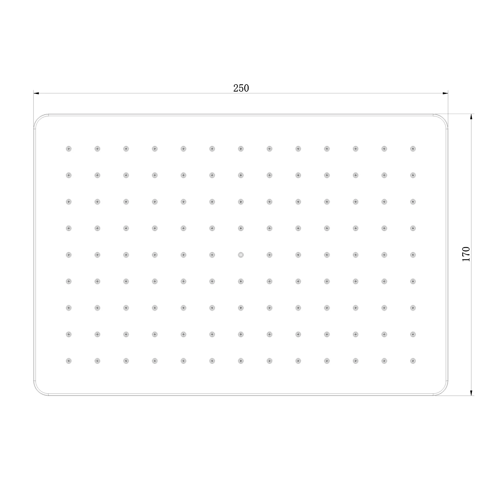 Brusehoved i ABS - D2517 - Image 6
