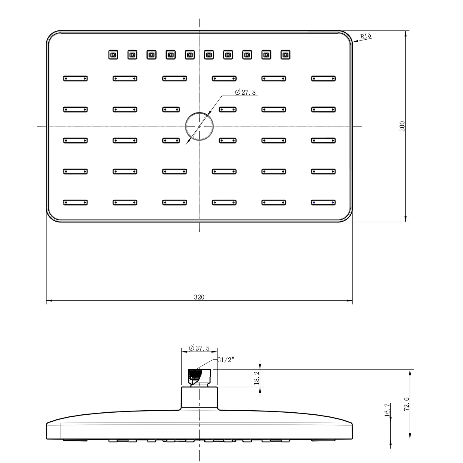 Brusehoved NT200 af ABS - Image 7