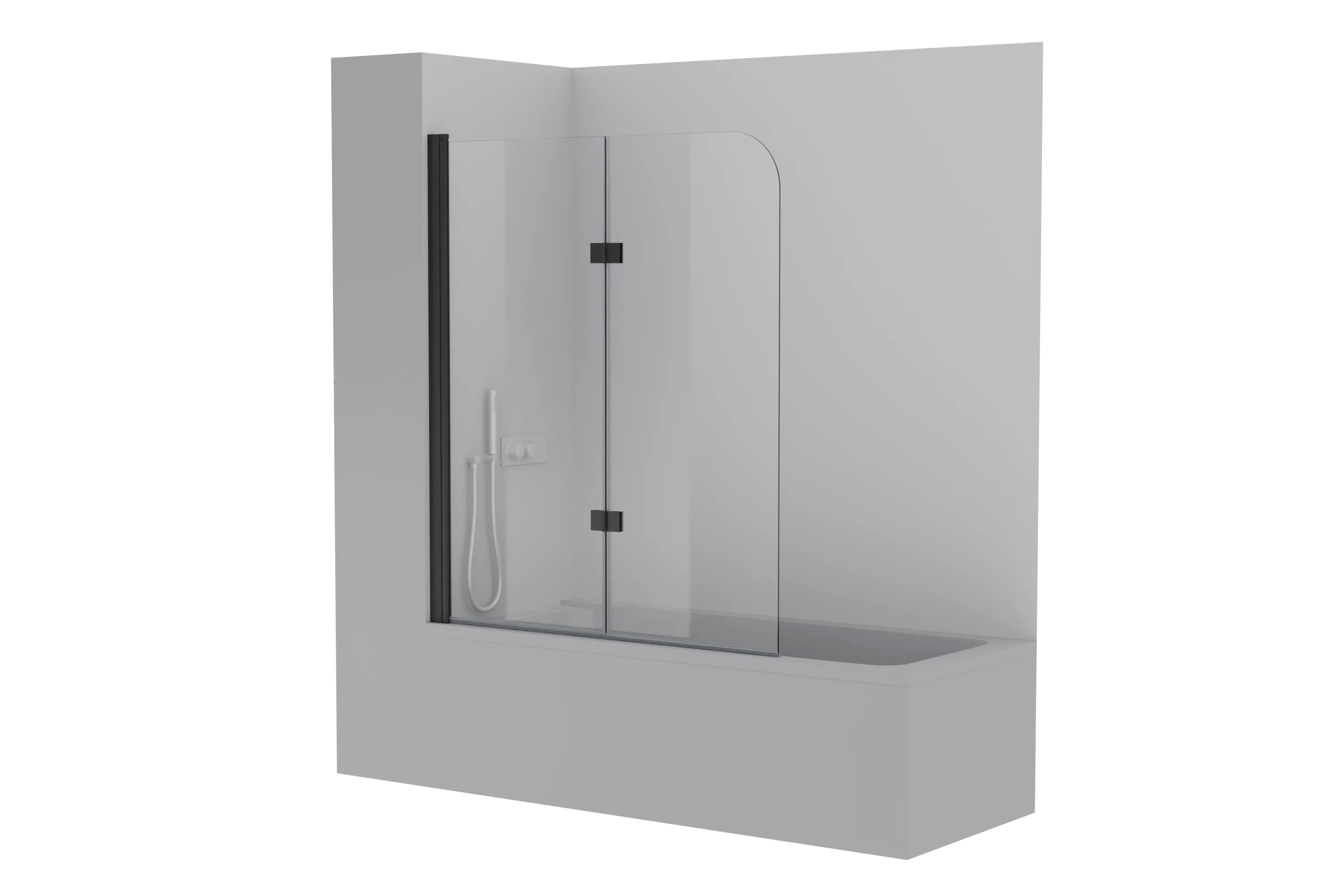 Brusekabine Nano ægte glas 6mm NT209 - 120 x 140 cm - profilfarve kan vælges - Image 15