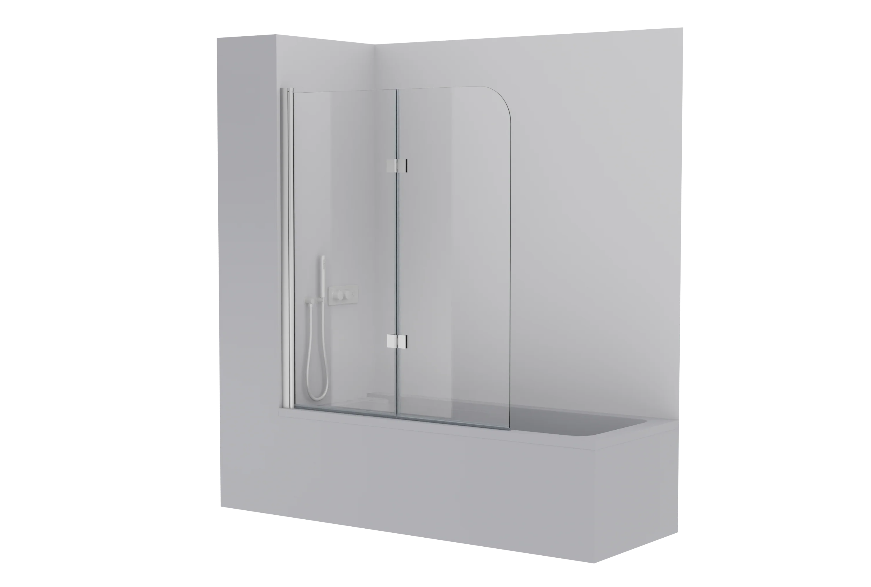 Brusekabine Nano ægte glas 6mm NT209 - 120 x 140 cm - profilfarve kan vælges - Image 23