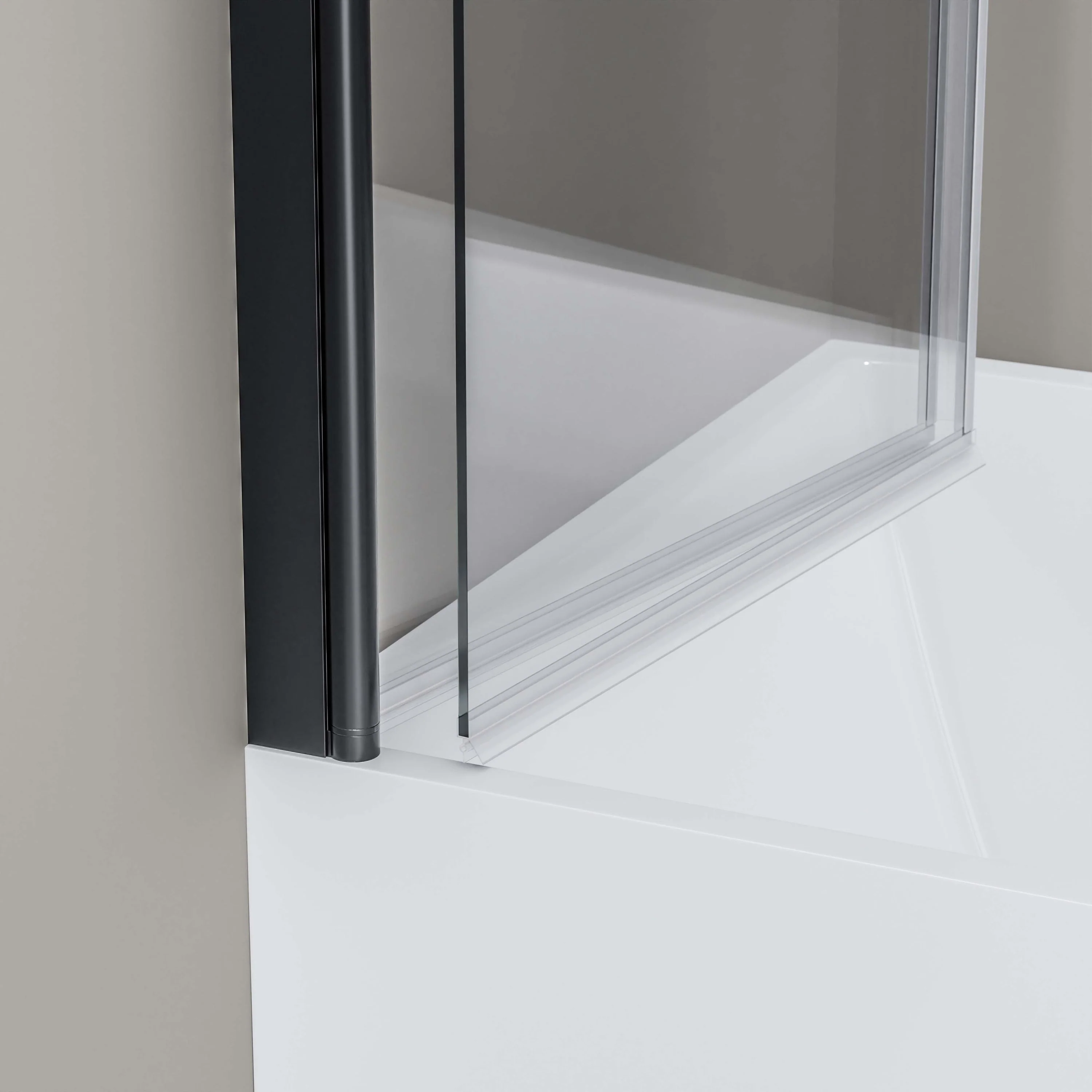Brusekabine Nano ægte glas 6mm NT209 - 120 x 140 cm - profilfarve kan vælges - Image 4