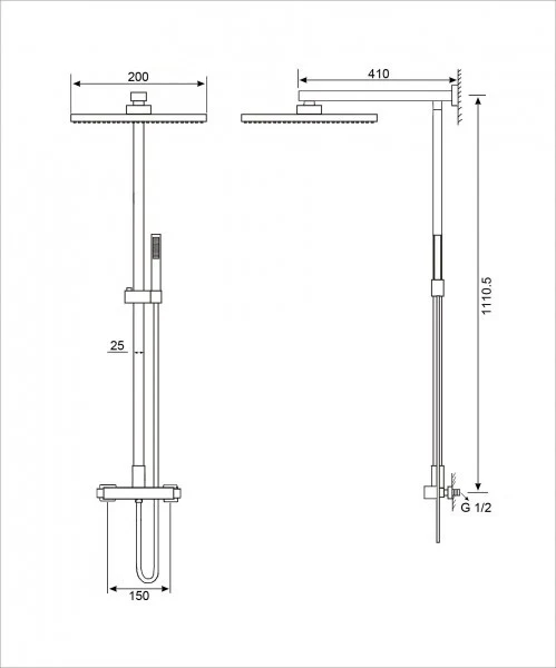 Duschsøjle SEDAL-termostat 8921B Basic - Image 7