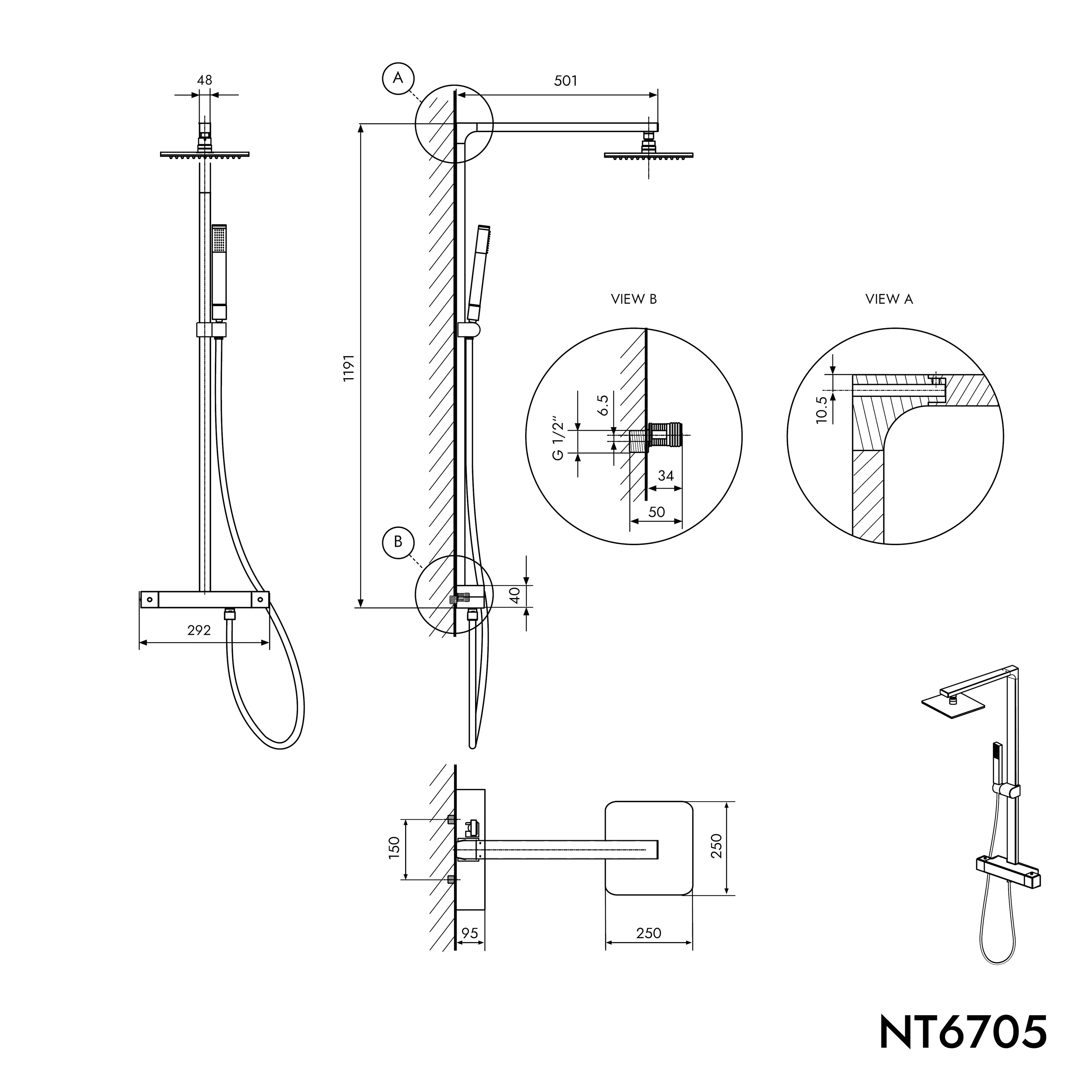 Brusesøjletermostat NT6705 - Image 8