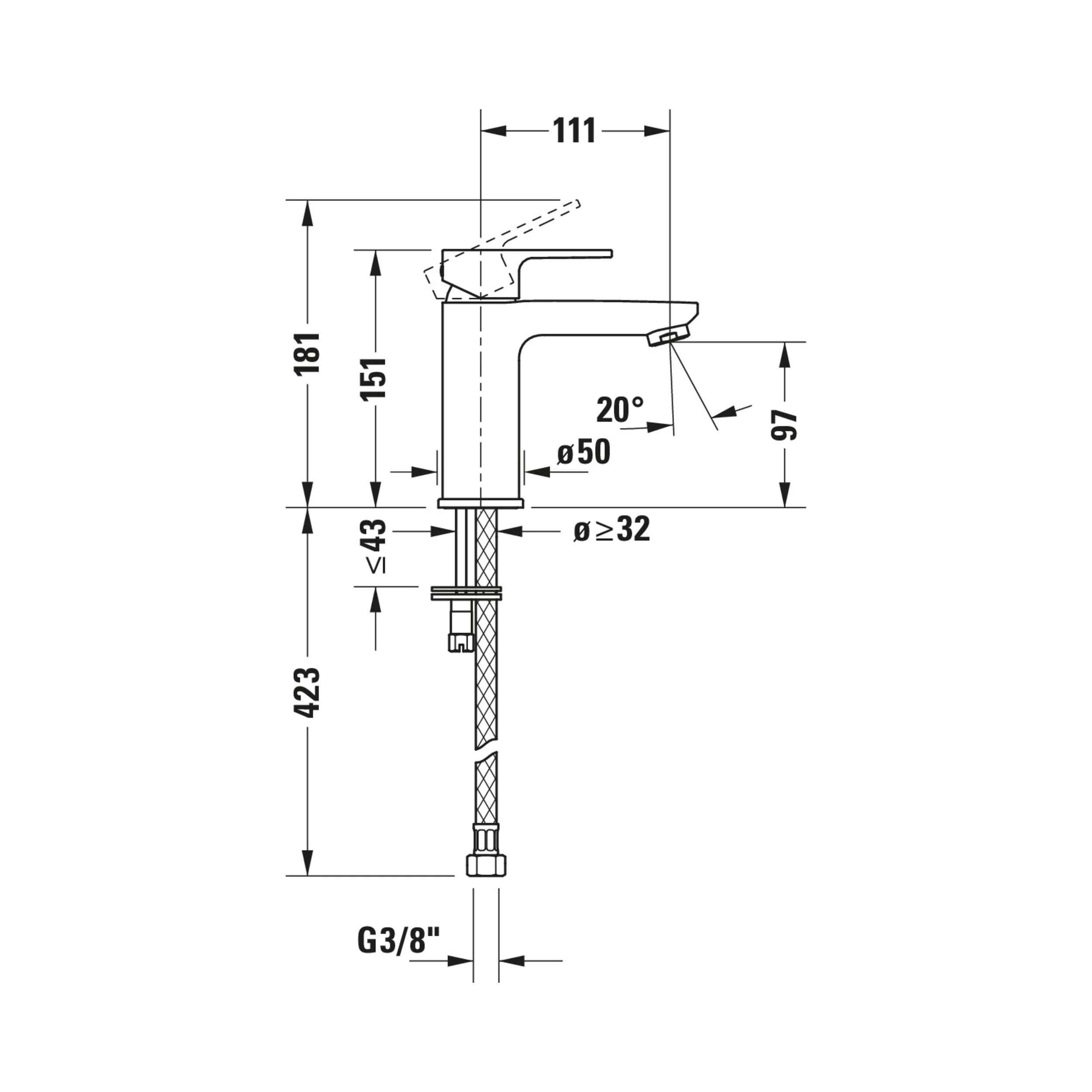 Duravit B.3 håndvaskarmatur - Image 9