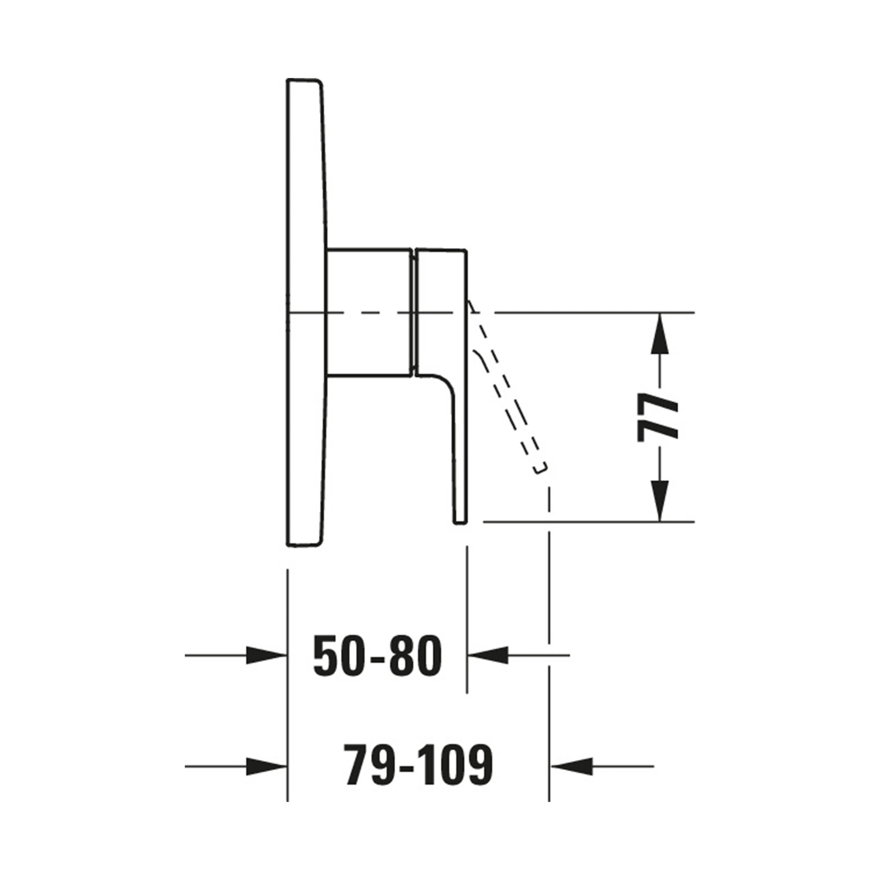 Duravit B.3 indbygget brusarmatur - Image 4