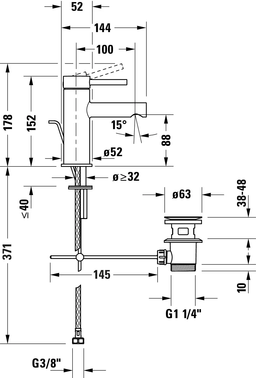 Duravit Circle Etgrebs-vaskarmatur S - Image 8
