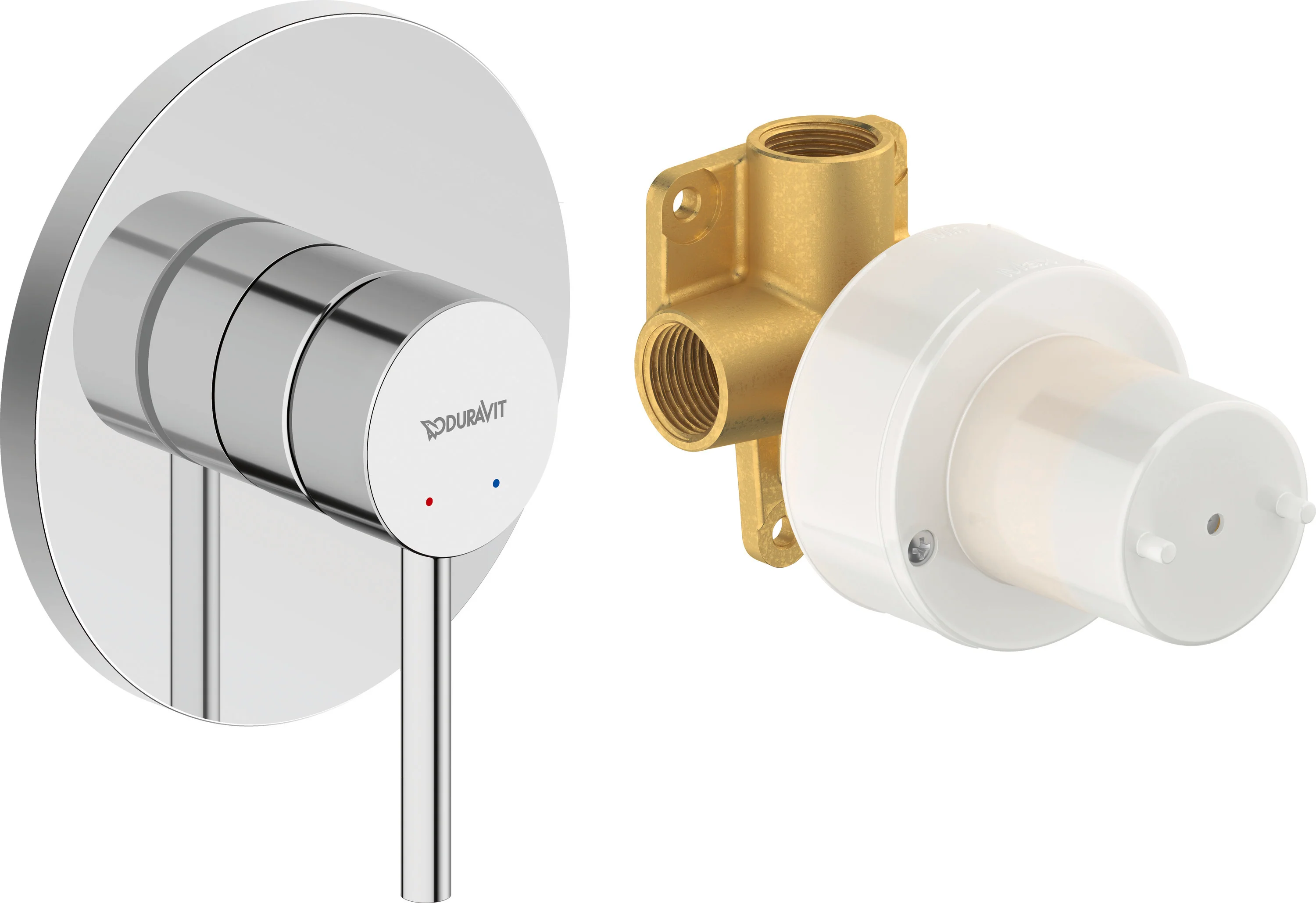 Duravit Circle skjult etgrebsblander sæt højglans krom