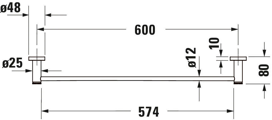 Duravit D-Code håndklædestang - Image 11