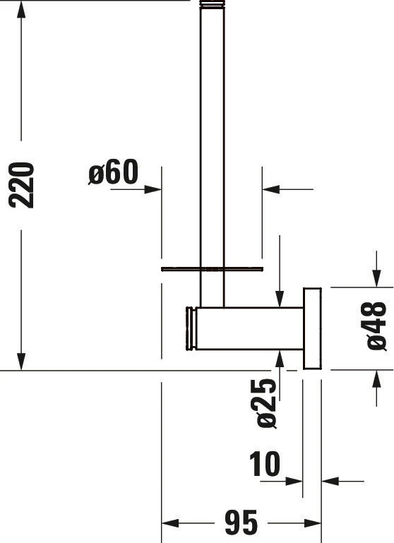 Duravit D-Code reservepapirholder - Image 4