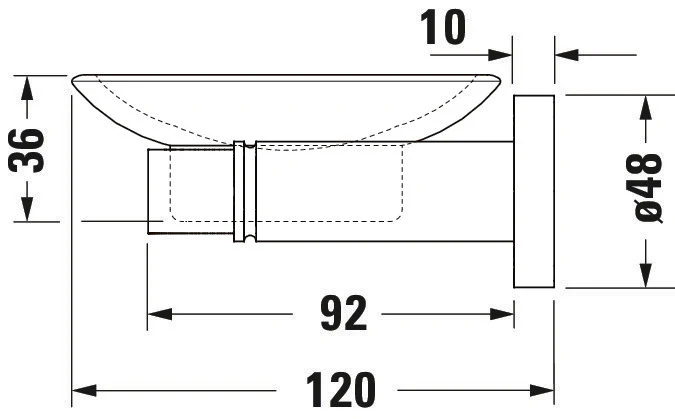 Duravit D-Code sæbeskål Ø10 cm til 1 sæbe  - Image 6