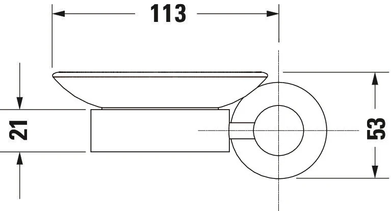 Duravit D-Code sæbeskål Ø10 cm til 1 sæbe  - Image 7