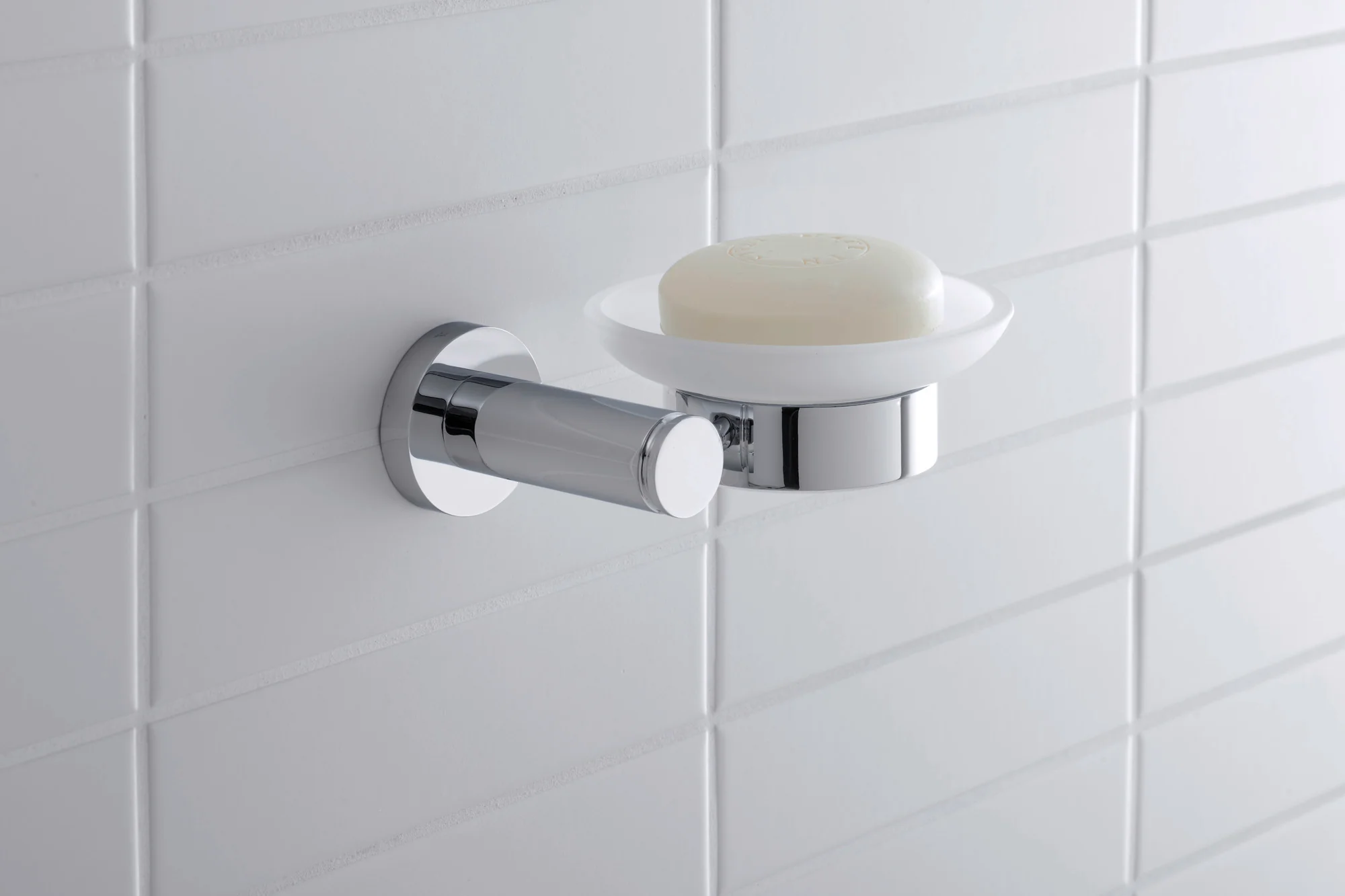 Duravit D-Code sæbeskål Ø10 cm til 1 sæbe - Image 2