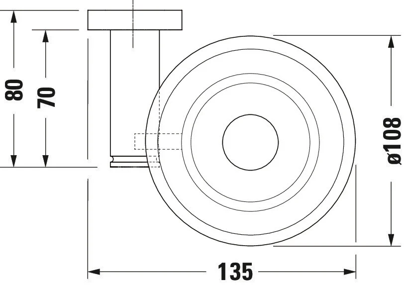 Duravit D-Code sæbeskål Ø10 cm til 1 sæbe - Image 5