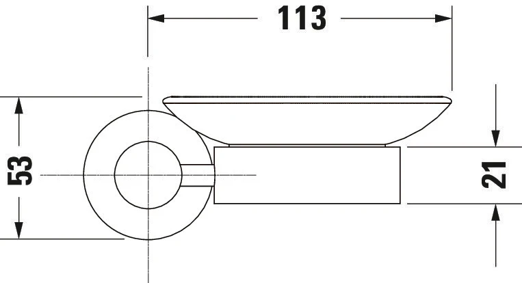 Duravit D-Code sæbeskål Ø10 cm til 1 sæbe - Image 7