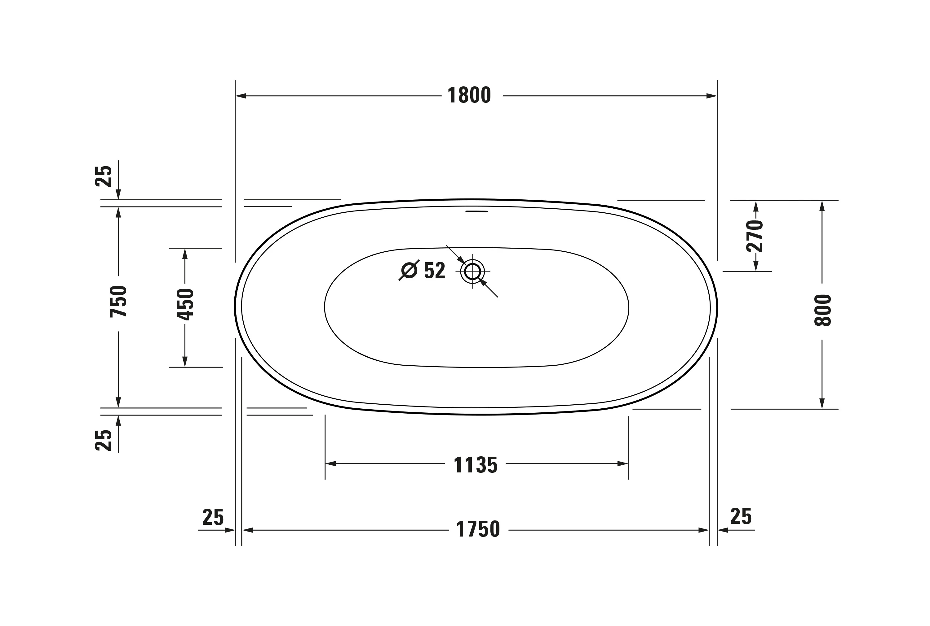 Duravit DuraBerk fritstående badekar - Image 14